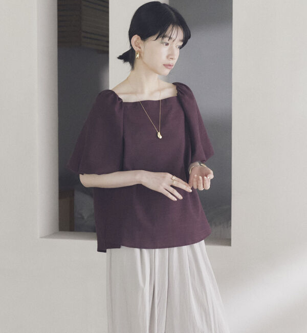 Doux archives「スクエアーネックバルーンスリーブブラウス」|シャツ・ブラウス|