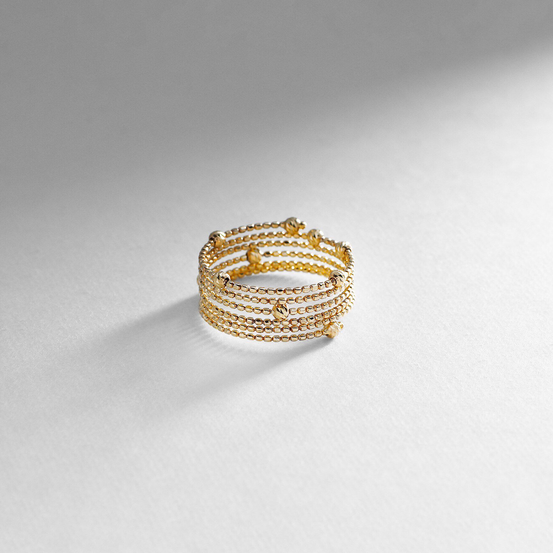 COCOSHNIK「K10ハニー カットボール 形状記憶リング」|リング|