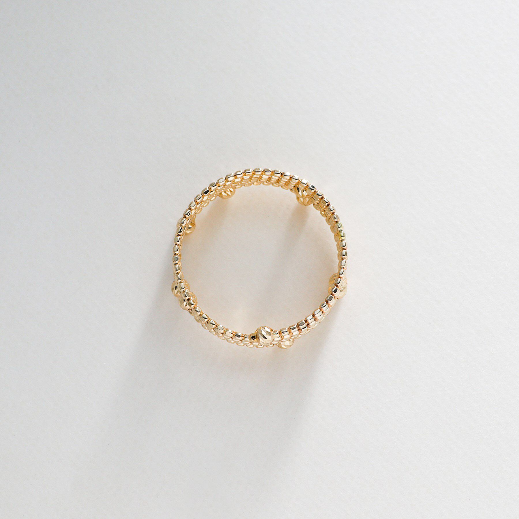 COCOSHNIK「K10ハニー カットボール 形状記憶リング」|リング|