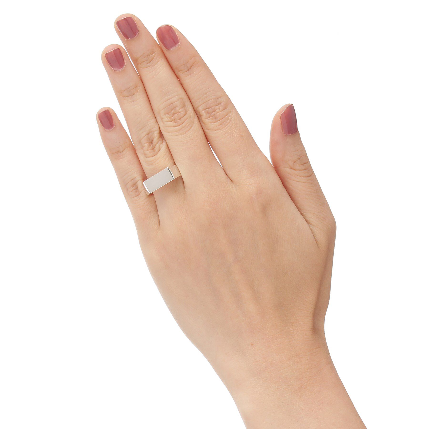 COCOSHNIK「シルバー レクタングル リング」|リング|