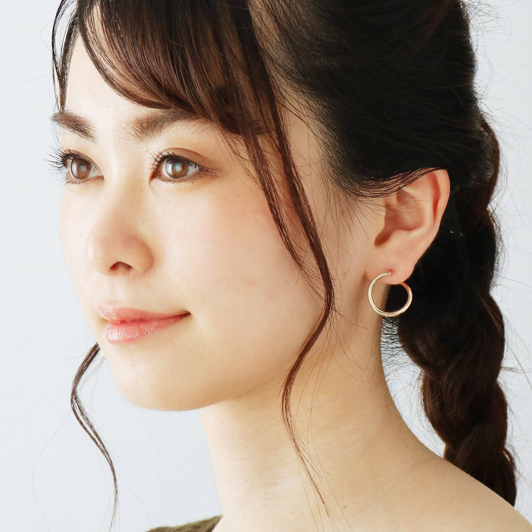 COCOSHNIK「K10サークルラップ ピアス」|ピアス|