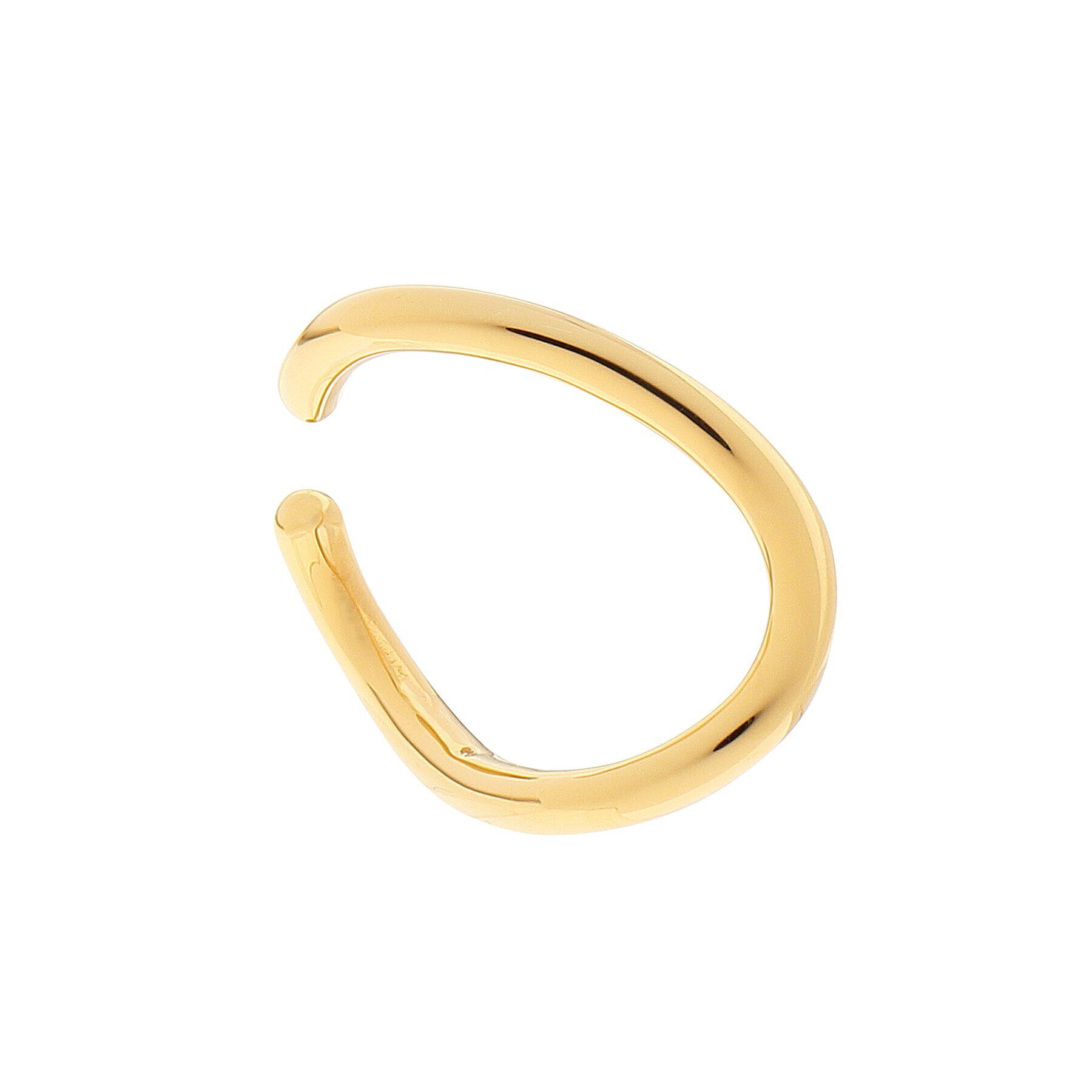 COCOSHNIK「シルバー Sライン イヤーカフ GP」|イヤリング|