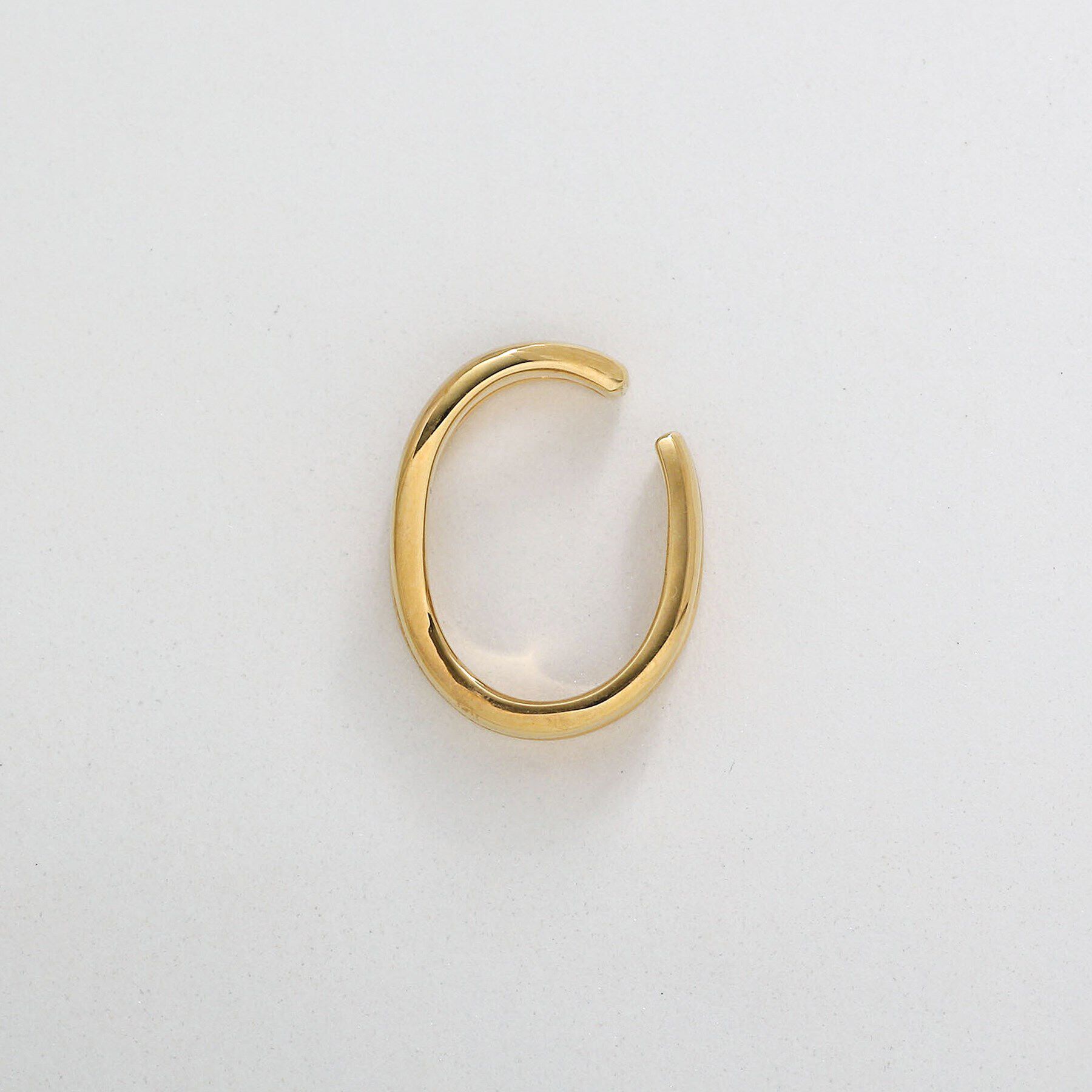 COCOSHNIK「シルバー ダブルフープS字 イヤーカフ」|イヤリング|