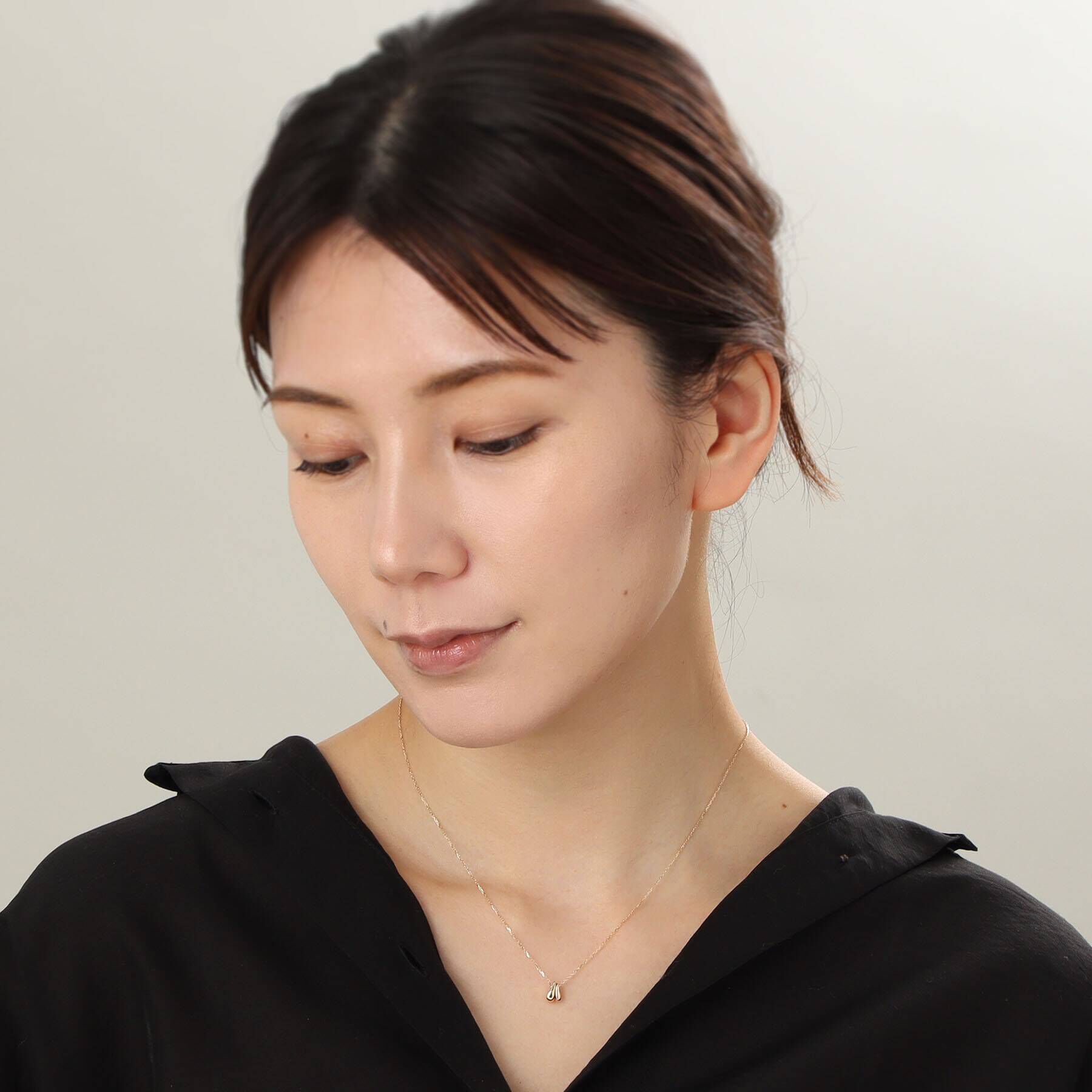 COCOSHNIK「K10ダブルホロウ ネックレス」|ネックレス|