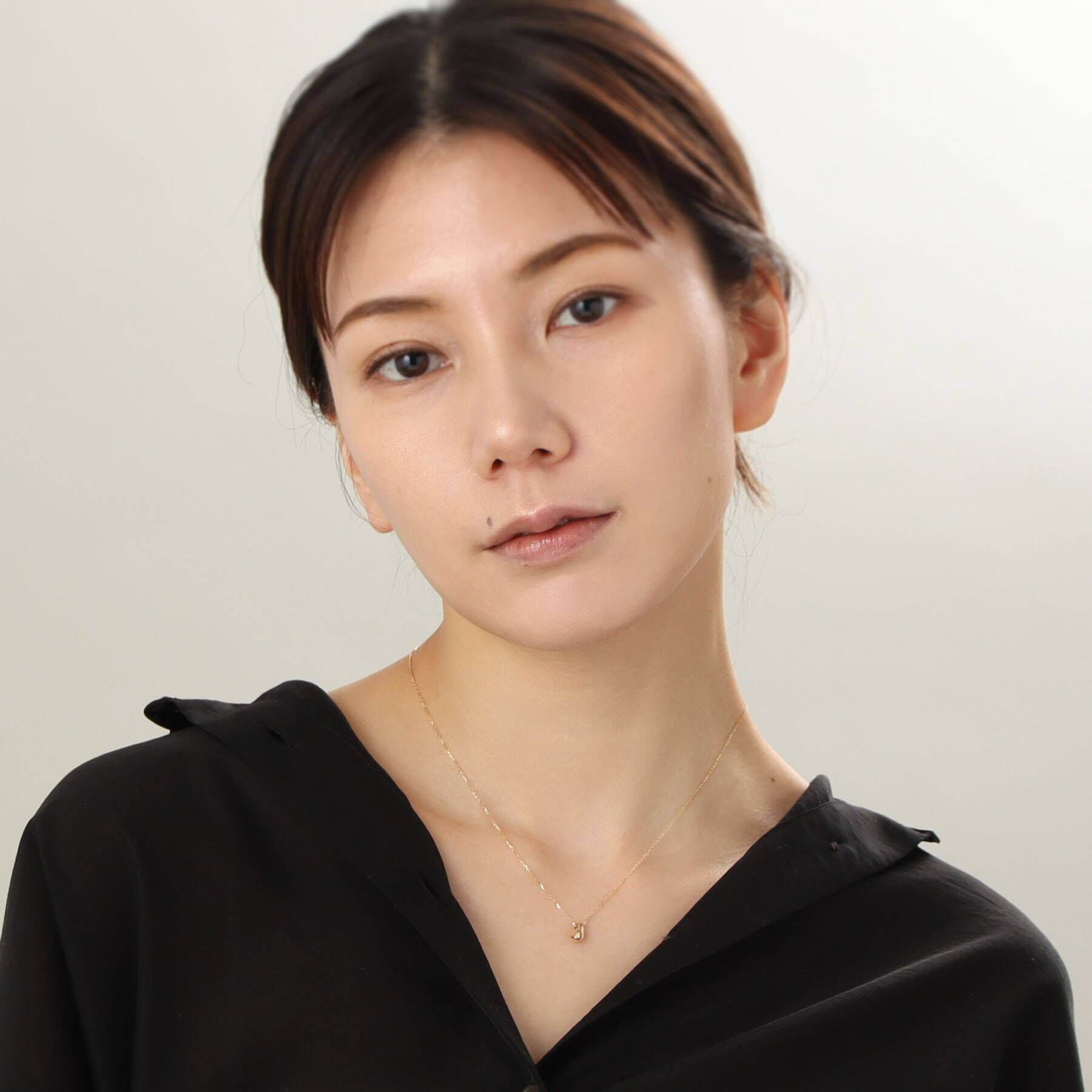 COCOSHNIK「K10ダブルホロウ ネックレス」|ネックレス|