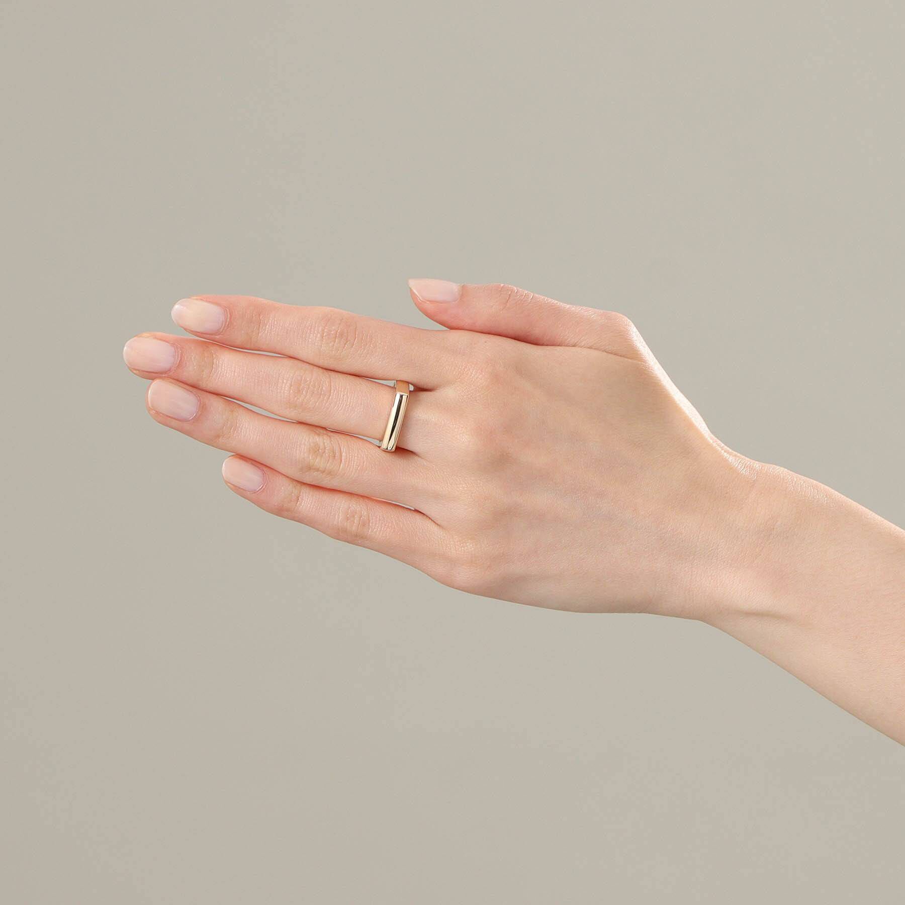 COCOSHNIK「K10アーチシグネットリング」|リング|