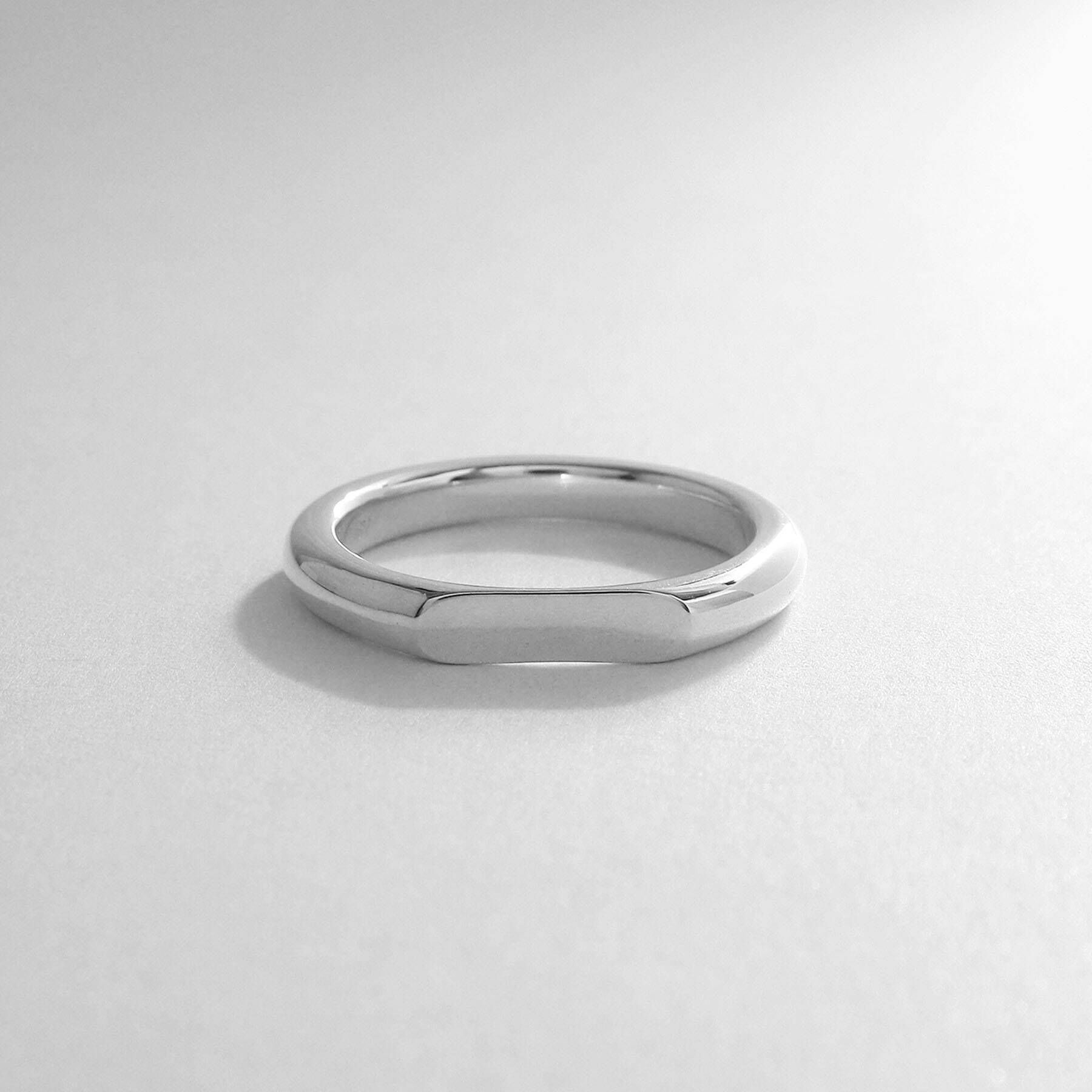 COCOSHNIK「シルバー オーバルカットオフ リング」|リング|