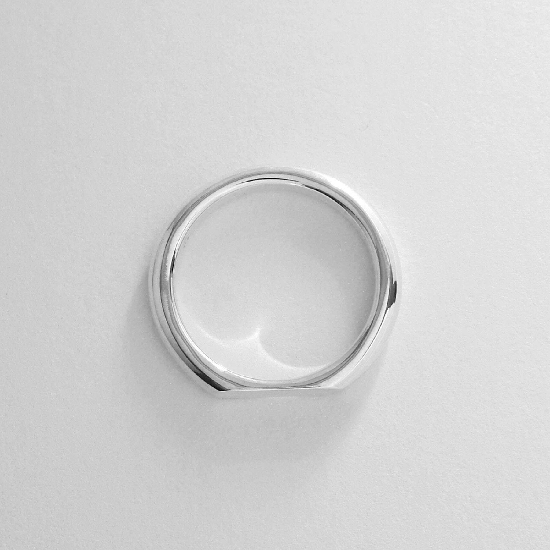 COCOSHNIK「シルバー オーバルカットオフ リング」|リング|