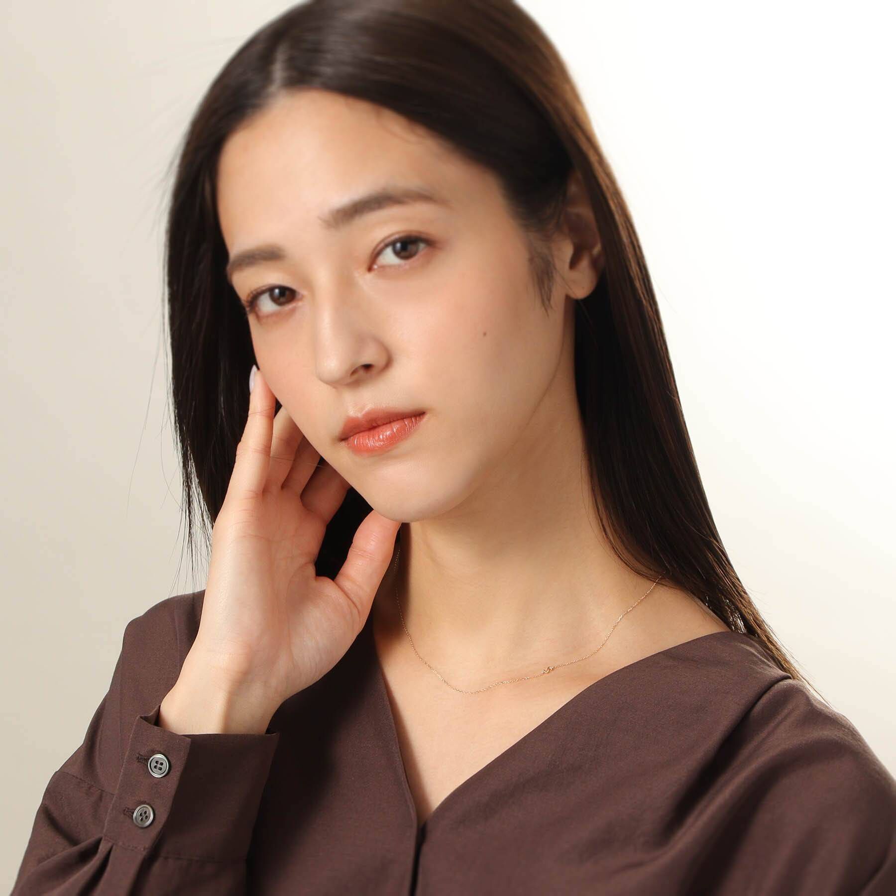 COCOSHNIK「【WEB限定】K10イニシャルＳ ネックレス」|ネックレス|