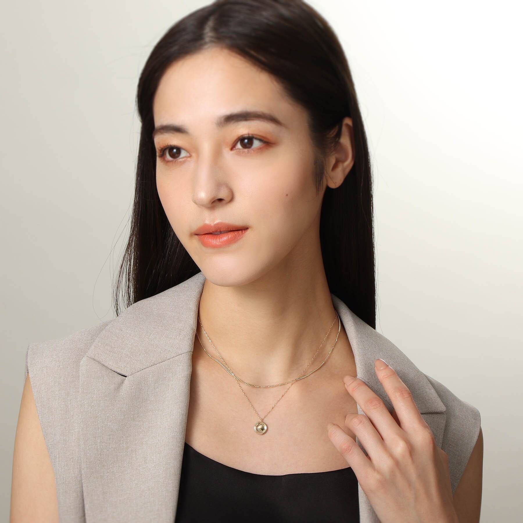 COCOSHNIK「K10キヘイミックスチェーン ネックレス」|ネックレス|