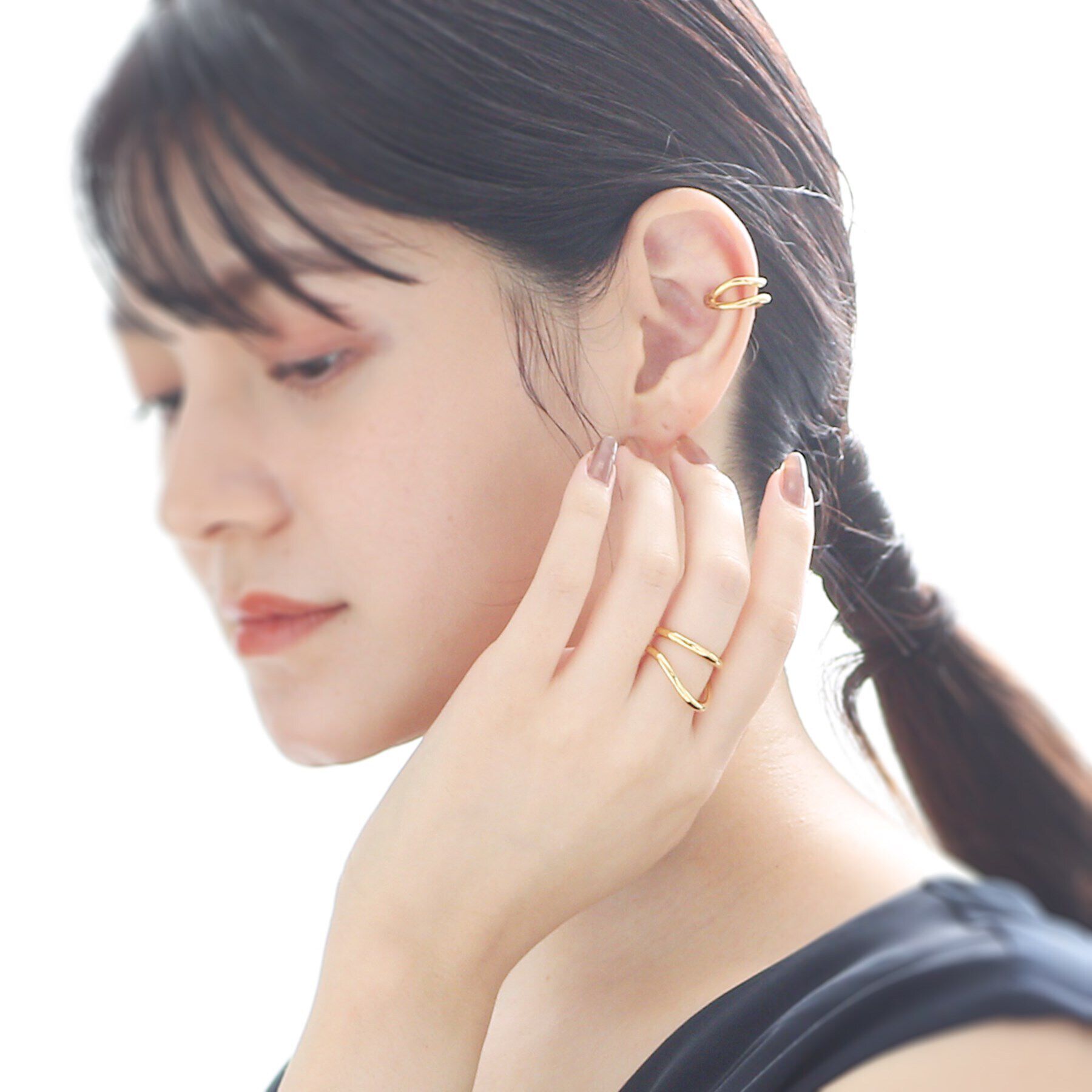 COCOSHNIK ONKITSCH「シルバー ラインリング フロート GP」|リング|