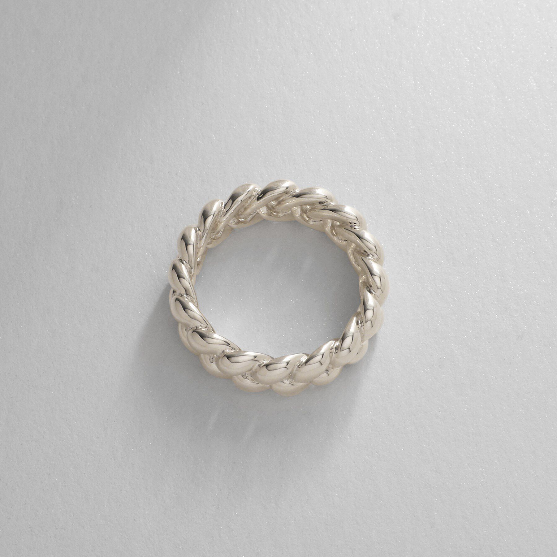 COCOSHNIK ONKITSCH「シルバー ニッティングモチーフ エタニティリングS」|リング|