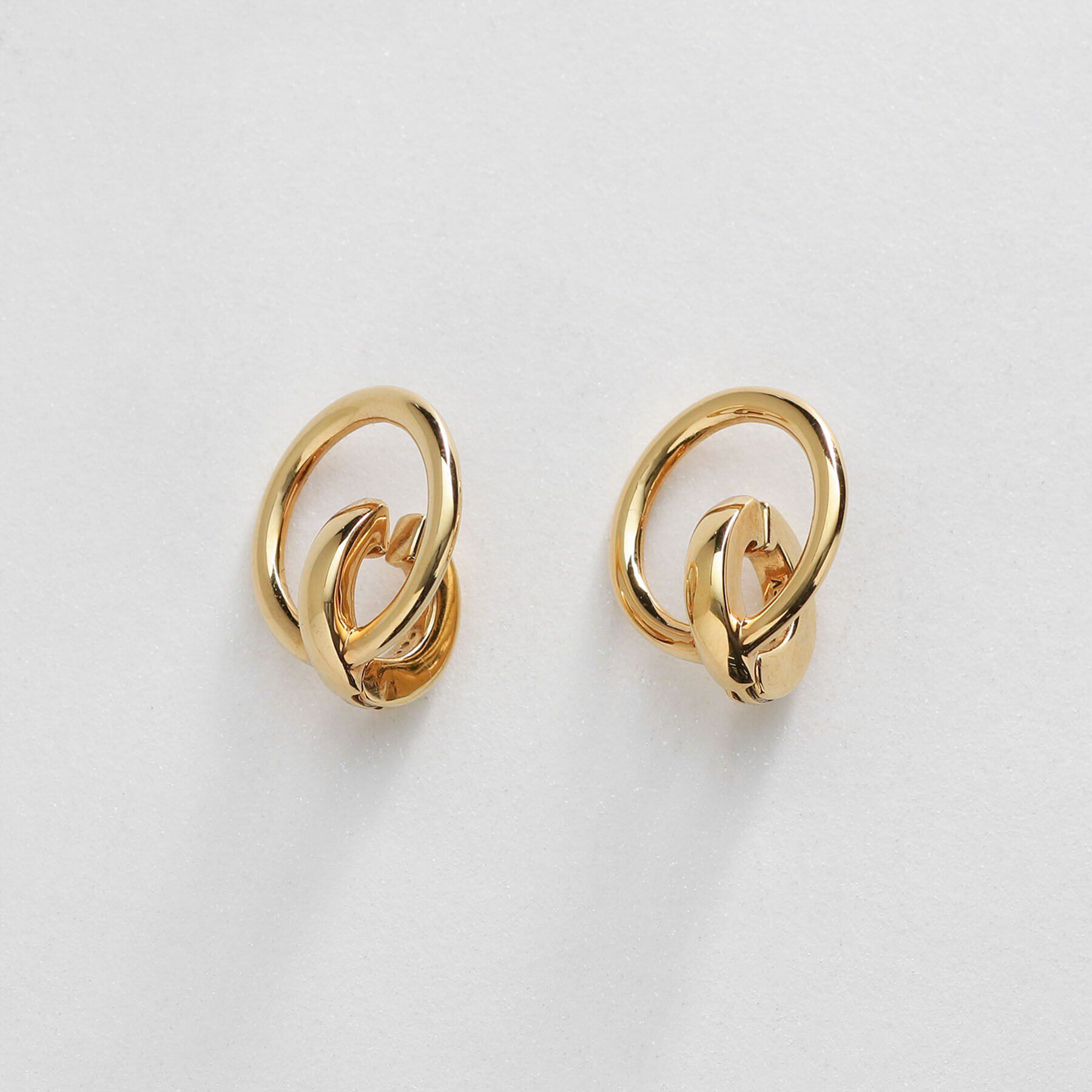 COCOSHNIK ONKITSCH「シルバー サークル　イヤリング GP」|イヤリング|