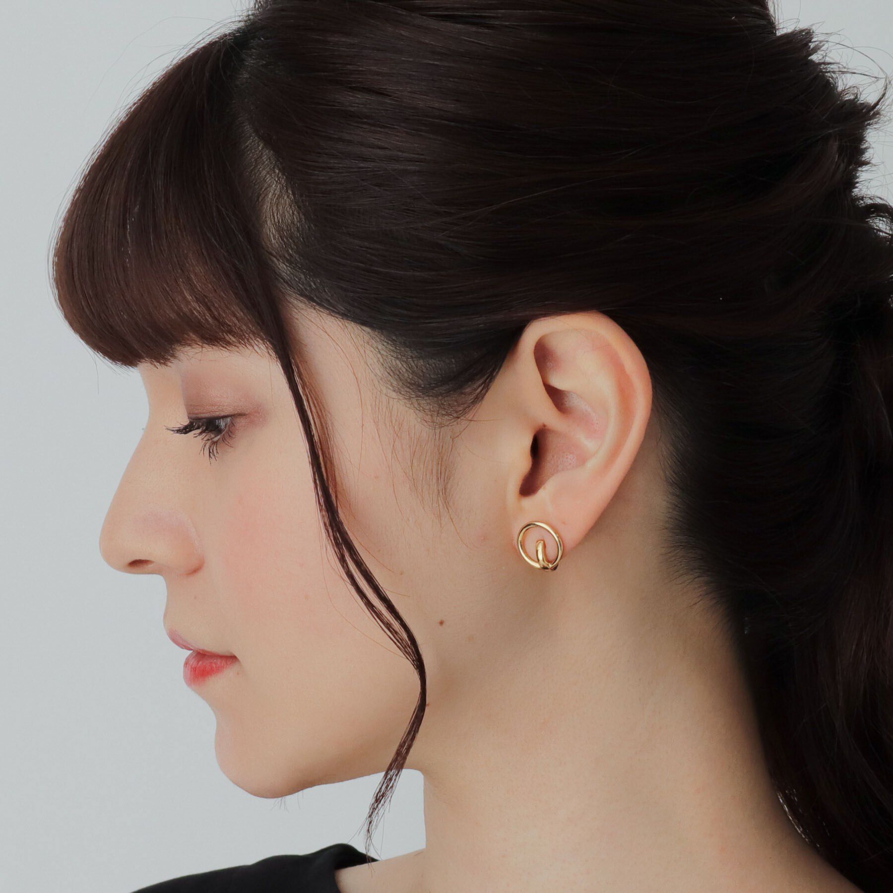 COCOSHNIK ONKITSCH「シルバー サークル　イヤリング GP」|イヤリング|