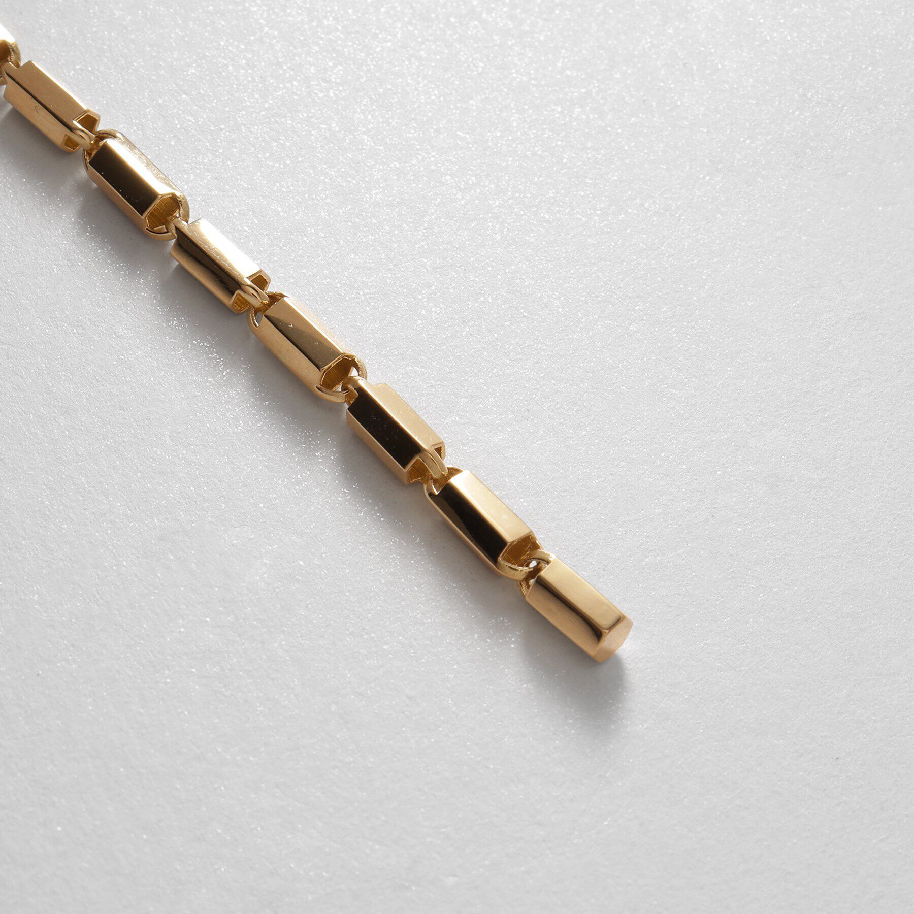 COCOSHNIK「K18ヘキサゴンカットチェーン スタッドピアス 大」|ピアス|