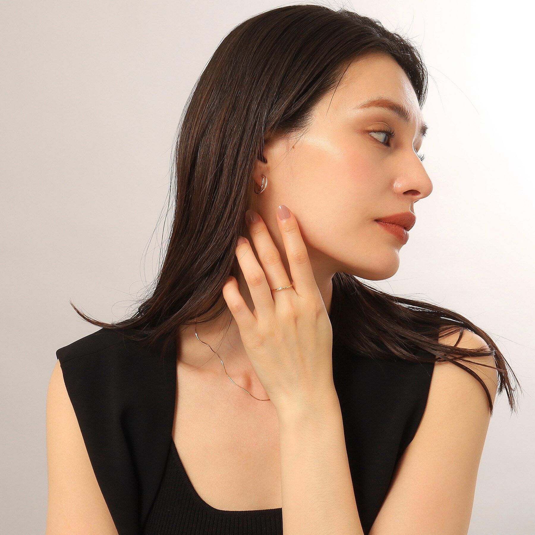 COCOSHNIK「K10ダイヤゴナルミラーカット リング」|リング|