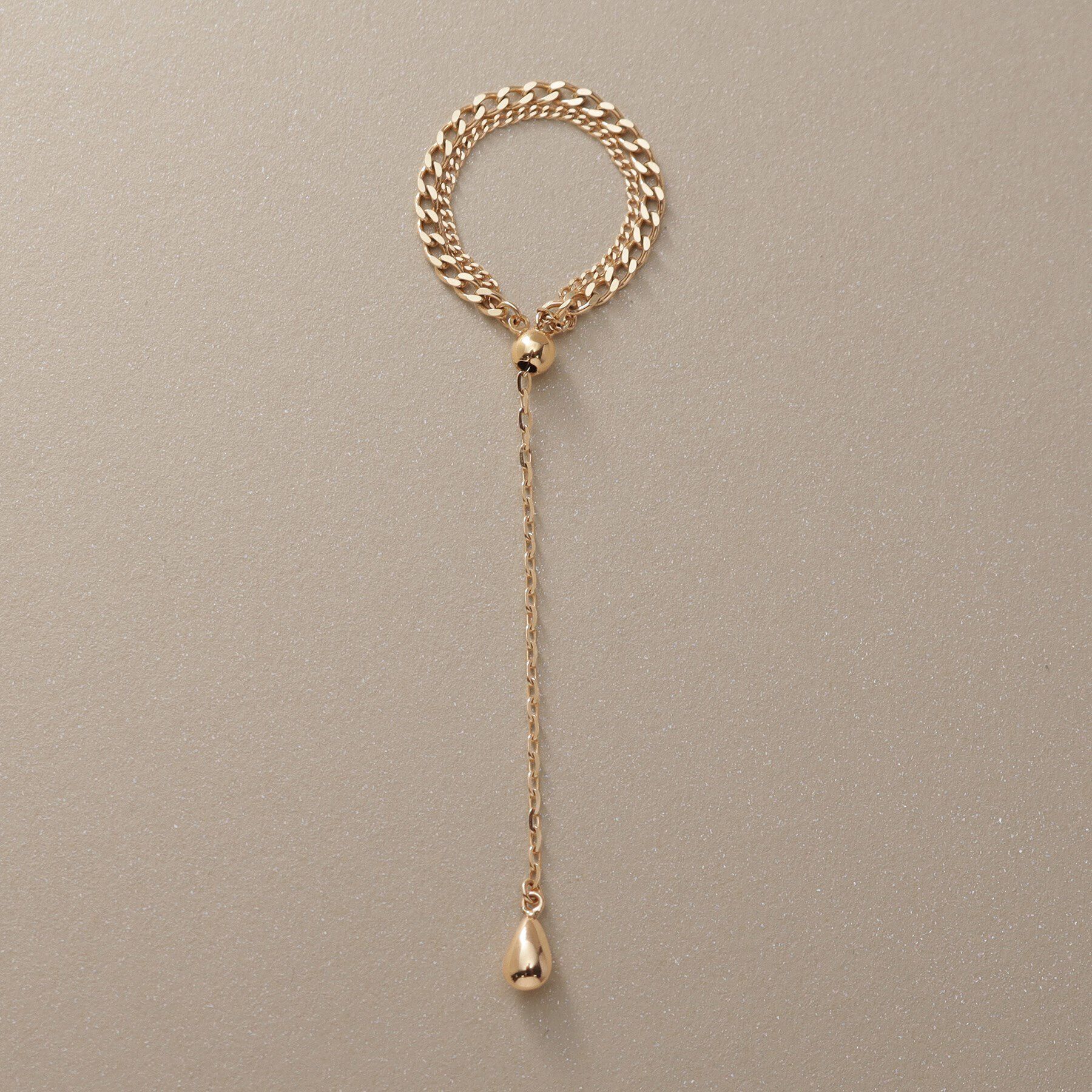 COCOSHNIK「K10キヘイスライドチェーン リング」|リング|