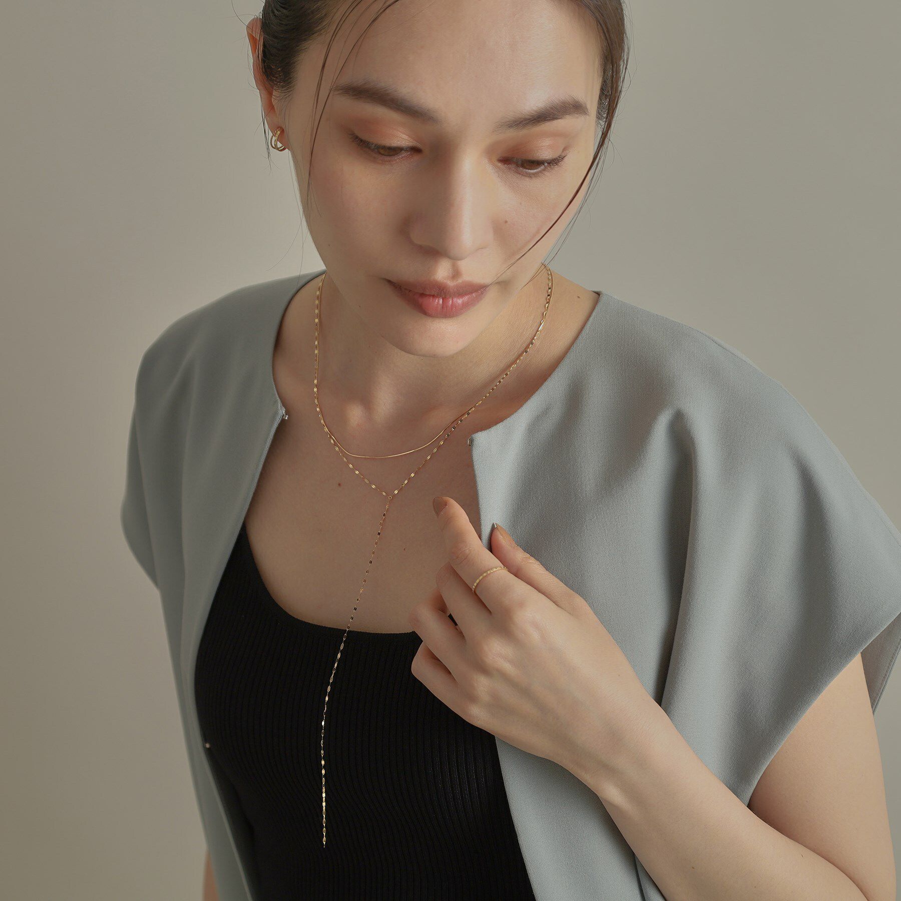 COCOSHNIK「K10スカラップカット リング」|リング|