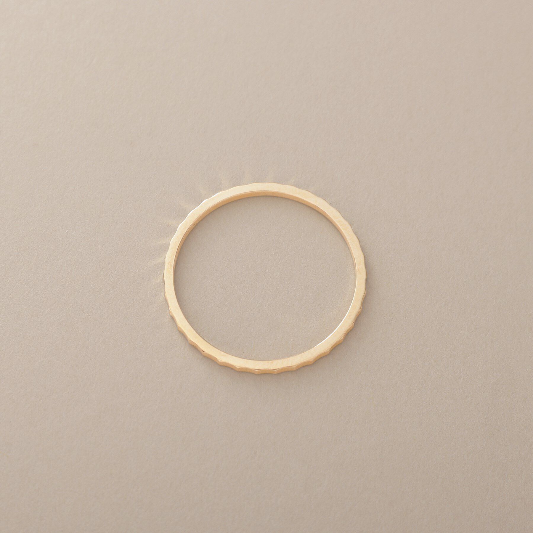 COCOSHNIK「K10スカラップカット リング」|リング|