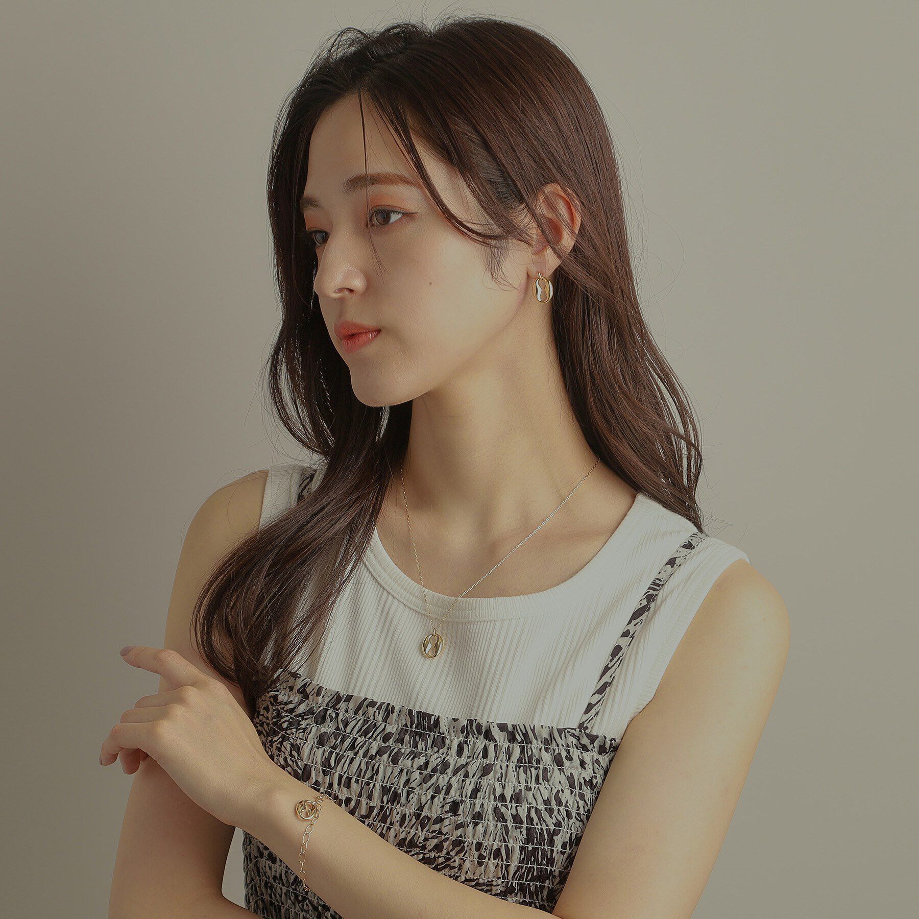 COCOSHNIK「K10中空マリンモチーフ ブレスレット」|ブレスレット・バングル|