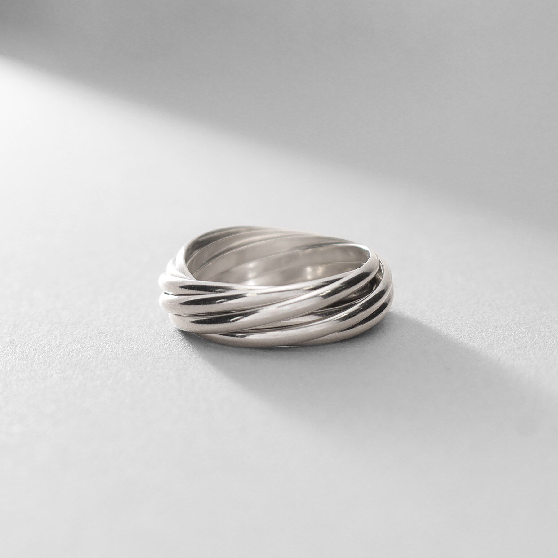 COCOSHNIK ONKITSCH「シルバー バンドリング 8レイヤーズ」|リング|