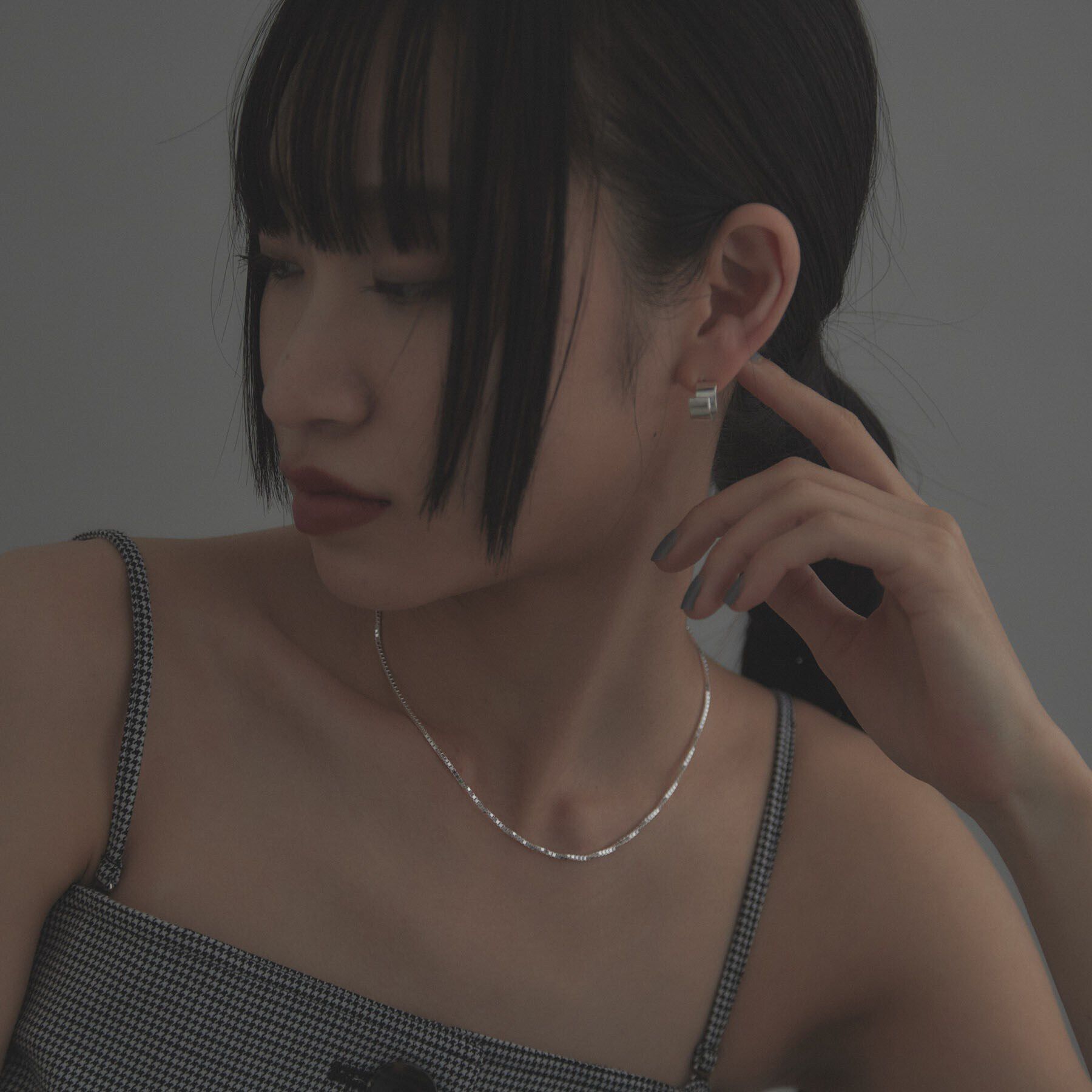 COCOSHNIK ONKITSCH「シルバー デザインチェーン ベネチアンネックレスS（38cm）」|ネックレス|