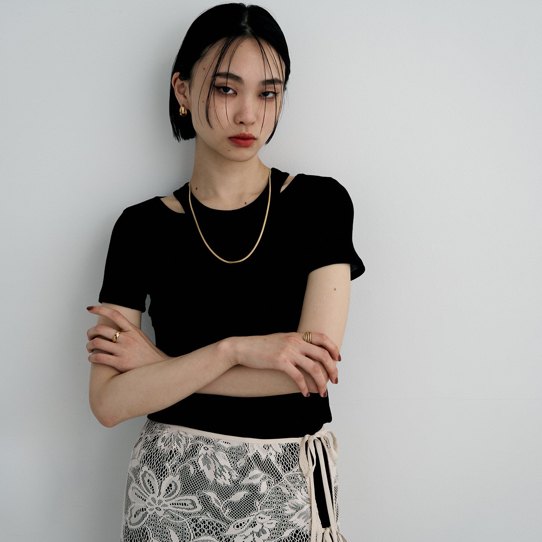 COCOSHNIK ONKITSCH「シルバー フラットブレイドリング GP」|リング|