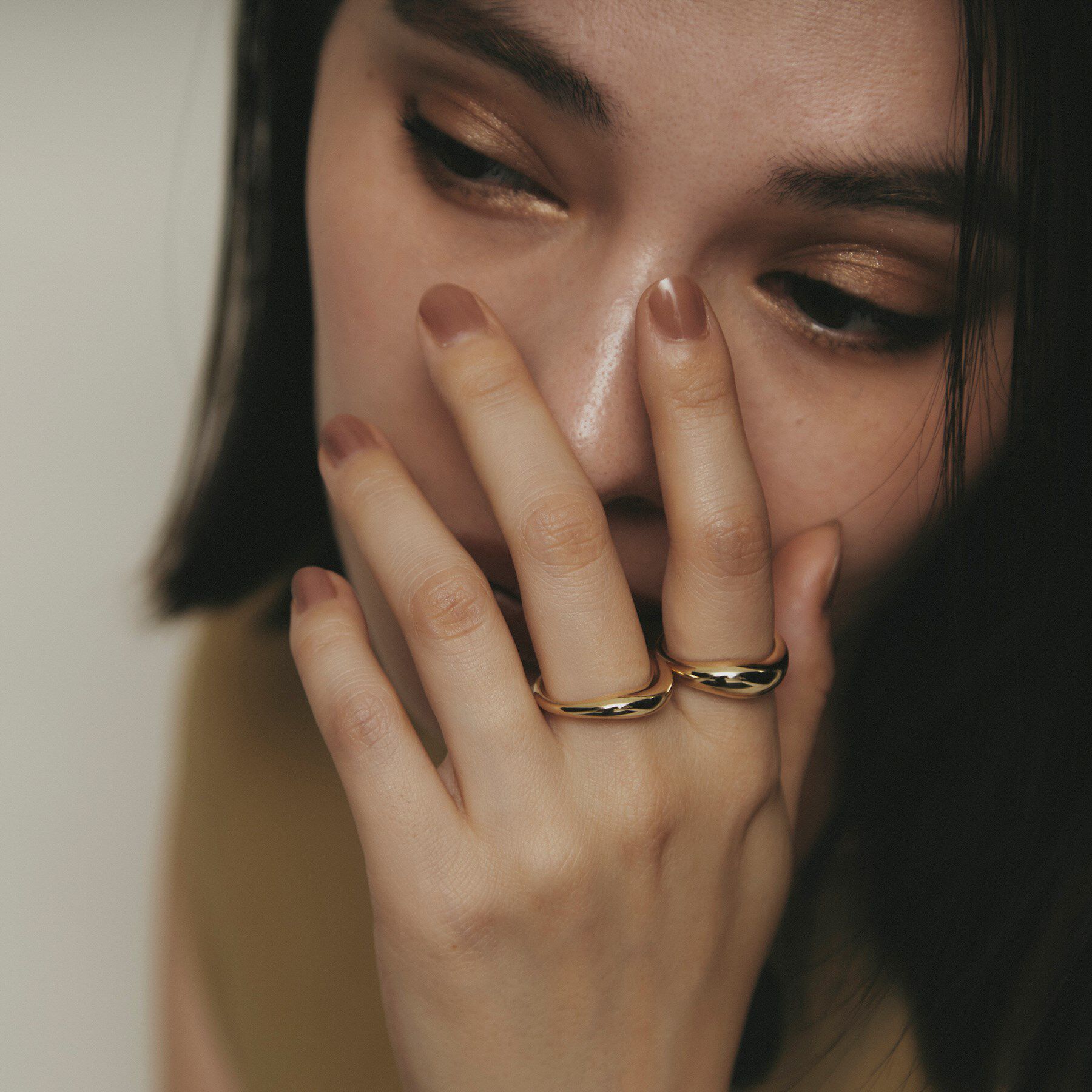 COCOSHNIK「K10カーブスタック リング」|リング|