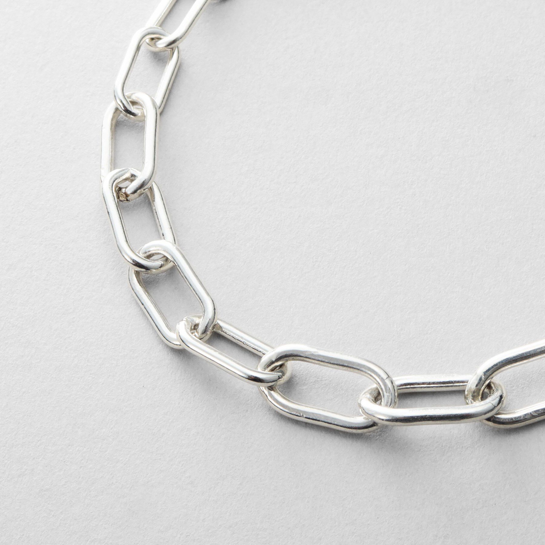 COCOSHNIK ONKITSCH「シルバー デザインチェーン ケーブルグラデーションブレスレット」|ブレスレット・バングル|