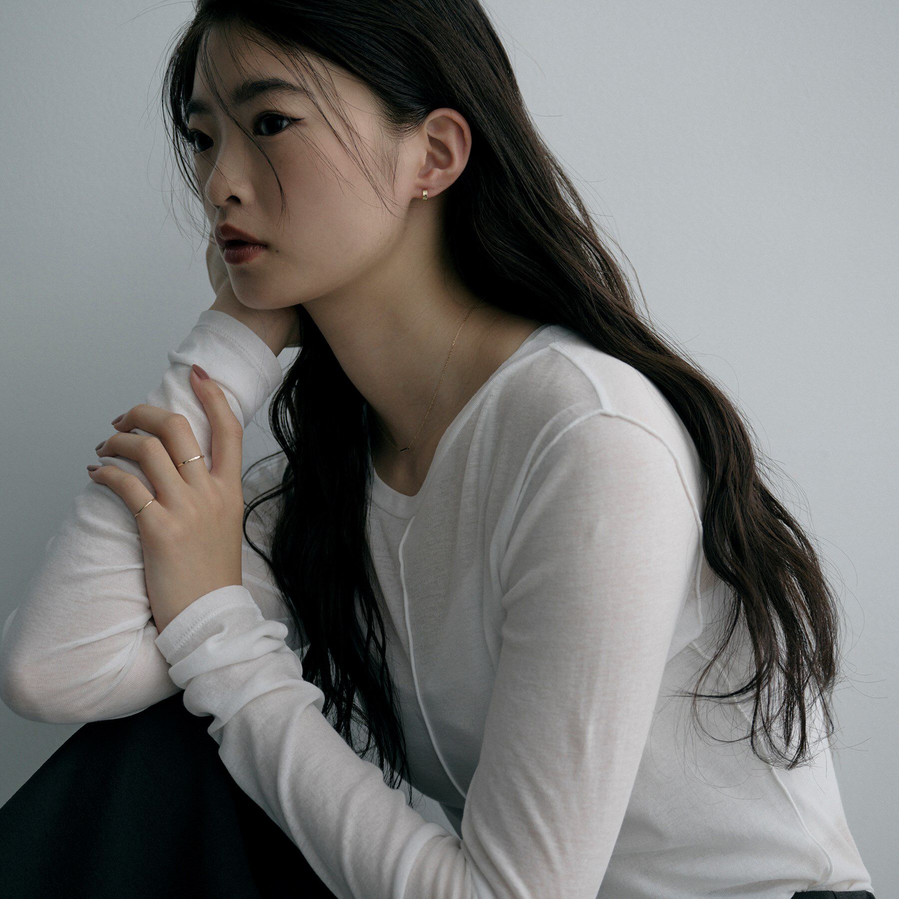 COCOSHNIK ONKITSCH「K10プレートアーチピアス」|ピアス|