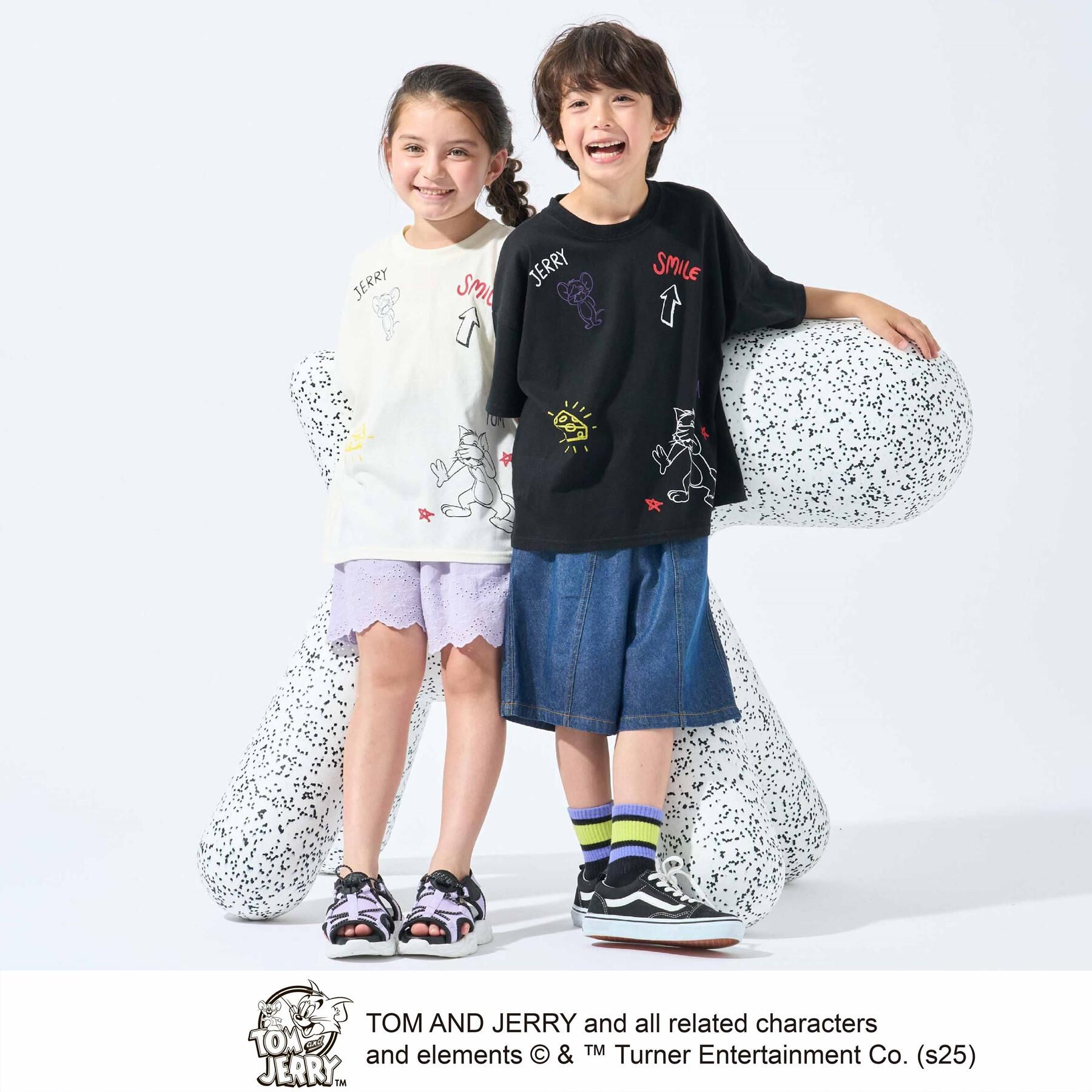 SHOO･LA･RUE「【TOM and JERRY】ひんやりラクガキTシャツ」|Tシャツ・カットソー|