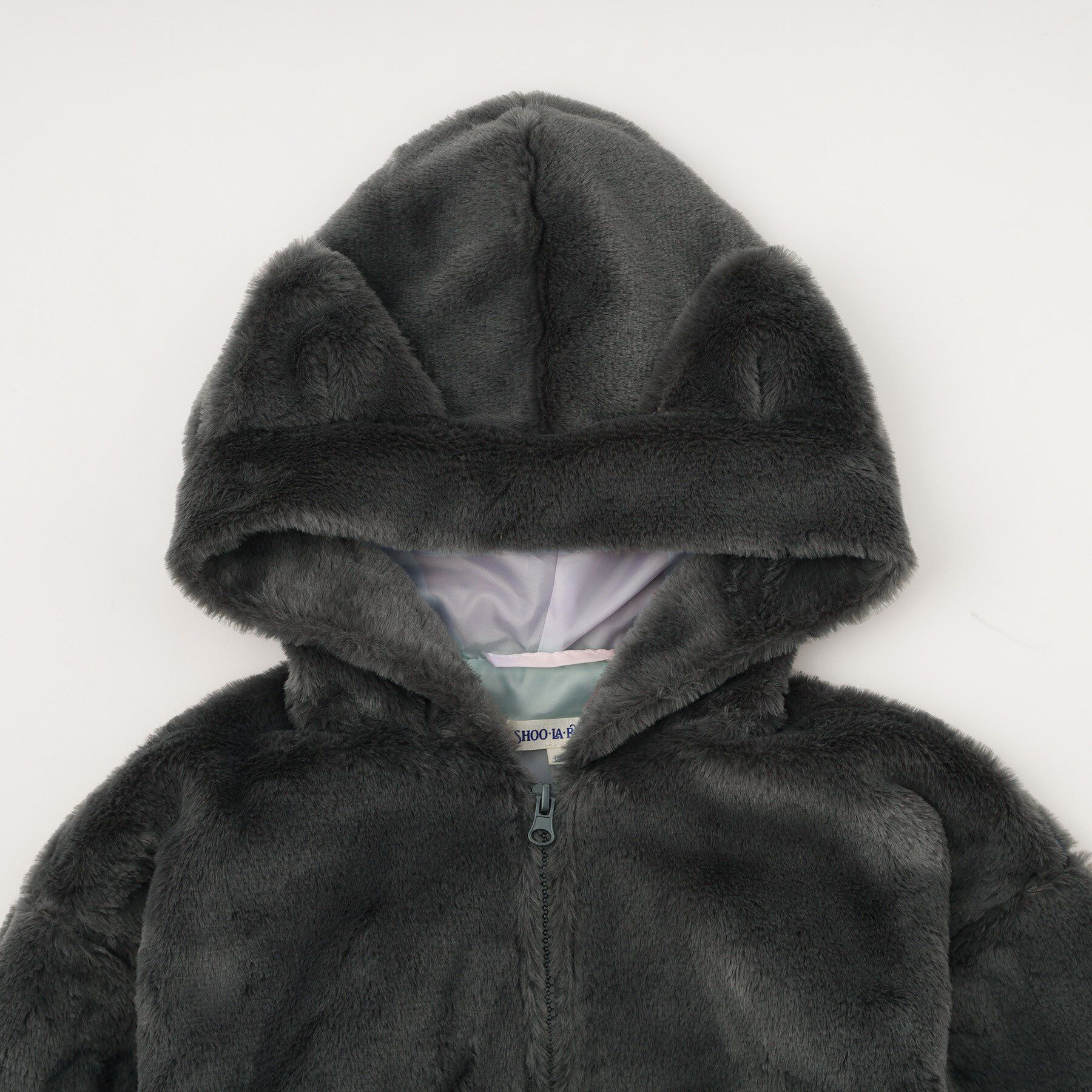 SHOO･LA･RUE「【130-150cm/スクール】耳付きエコファーパーカ」|パーカー|