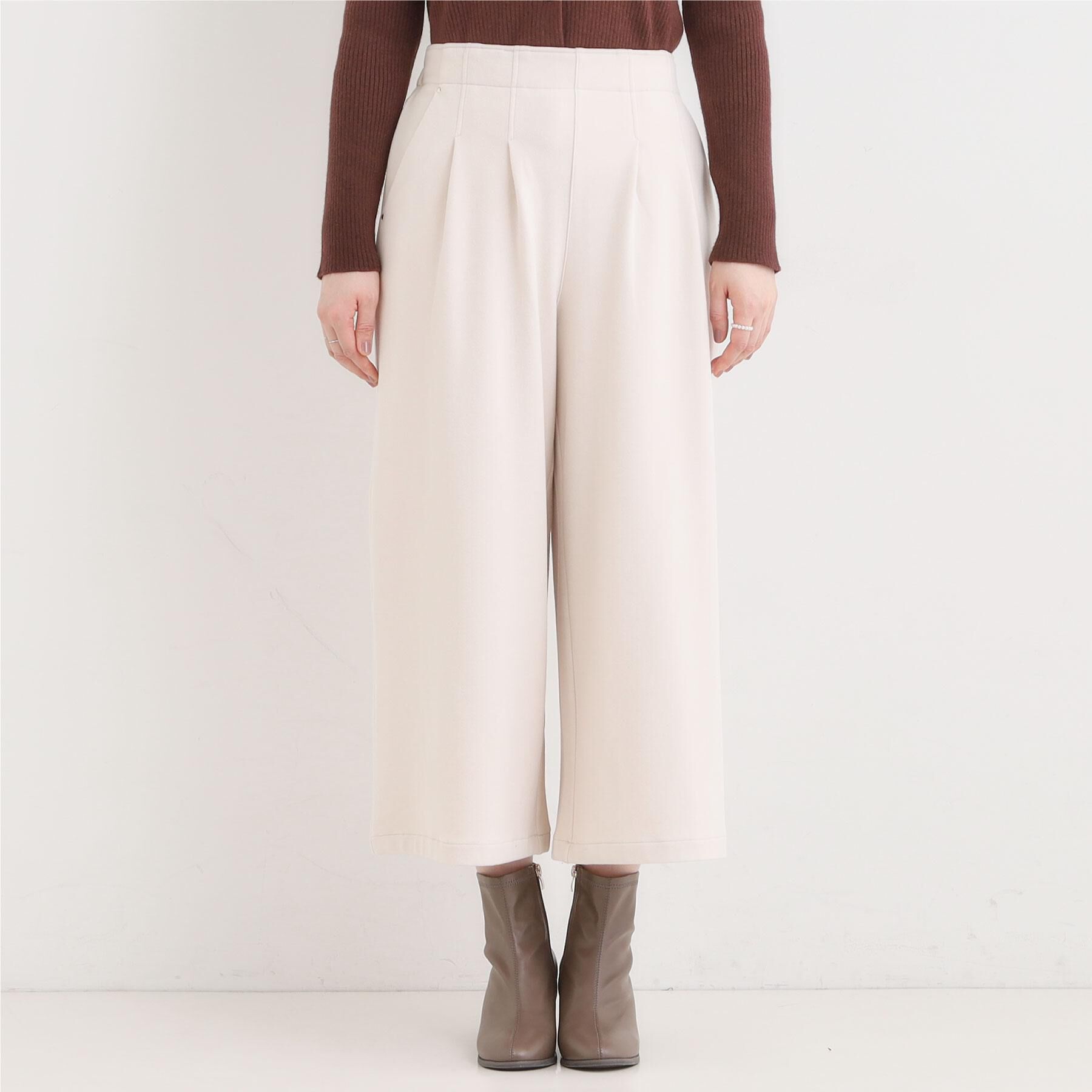 SHOO･LA･RUE「【着丈選べる】あったかもちもちワイドパンツ」|その他|