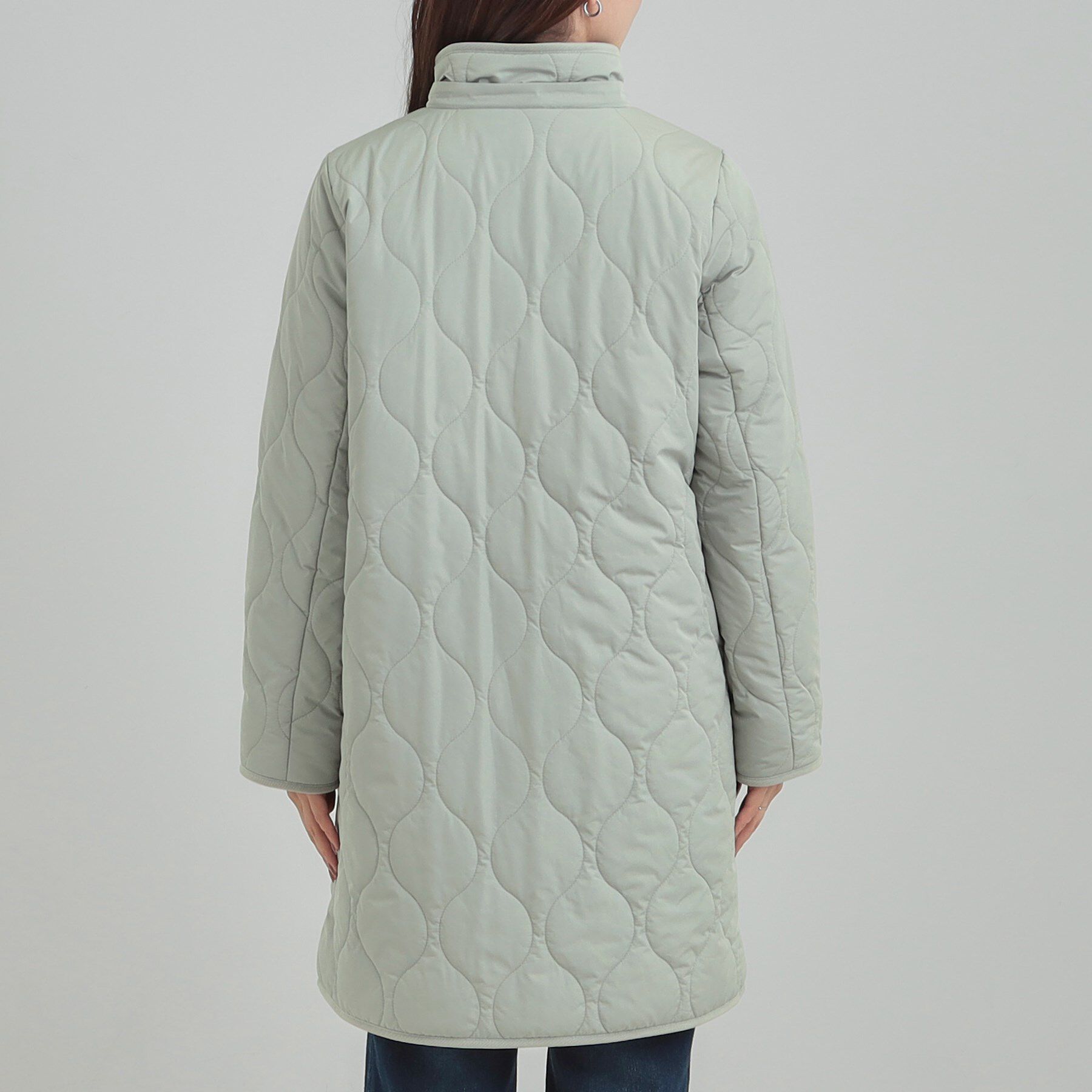 SHOO･LA･RUE「【撥水/フード取り外し可】冬に嬉しいこだわり満載 ひょうたん柄キルトコート」|その他|