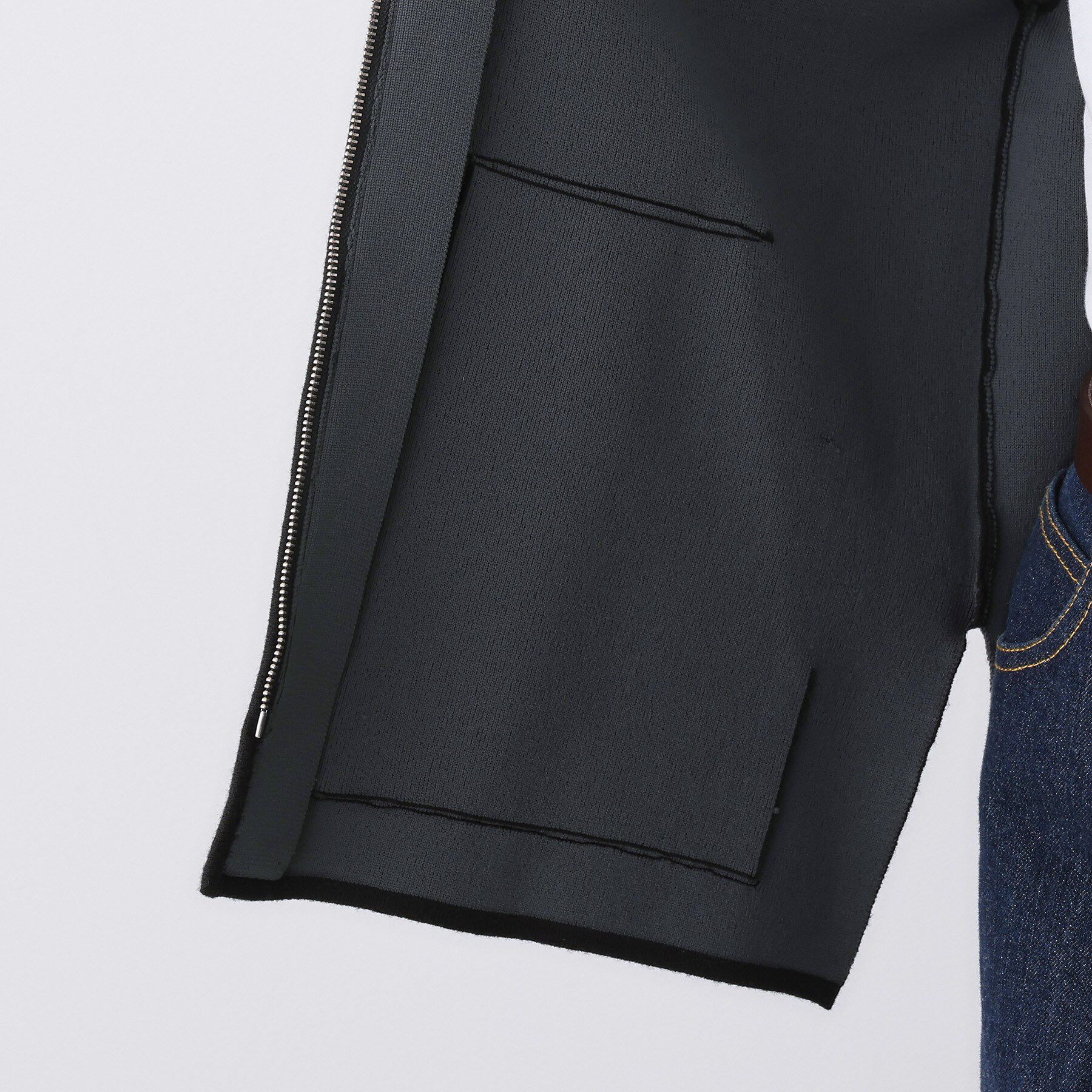 Dessin「【洗える】ダブルフェイスジップベスト」|ベスト・ジレ|