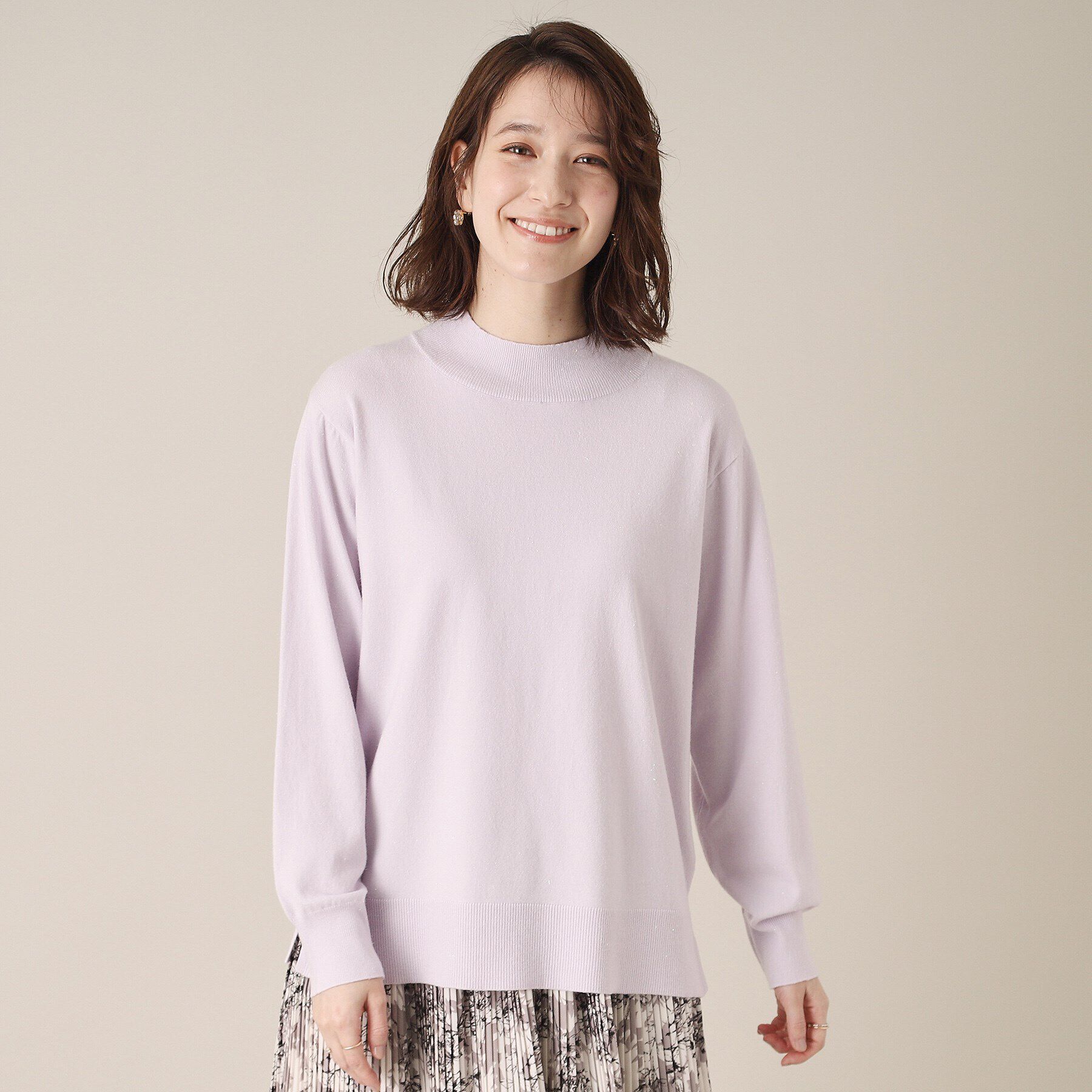 ITS&rsquo;DEMO「【通勤／手洗い可】ラメハイネックニット」|ニット・セーター|