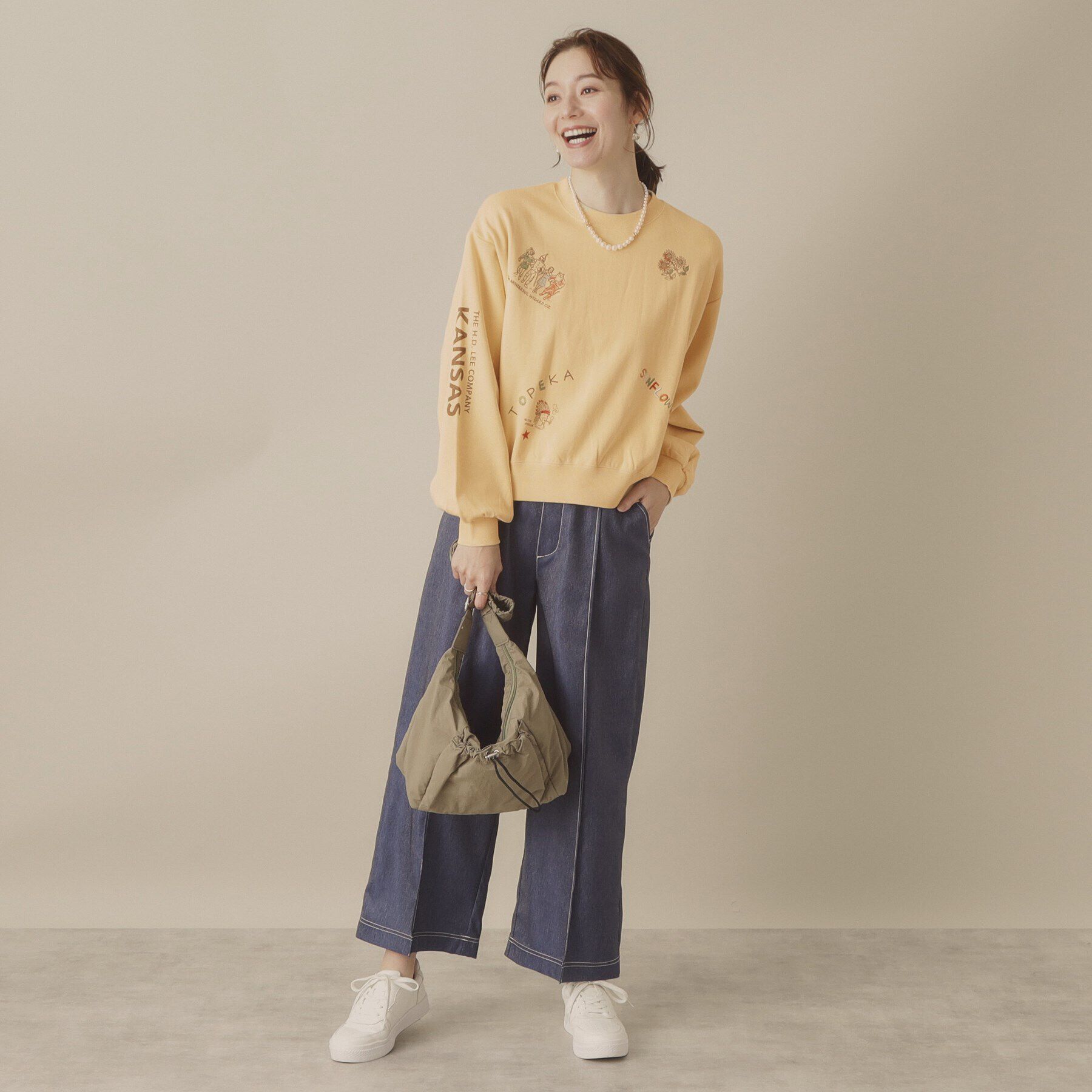 ITS&rsquo;DEMO「Leeエンブロイダリースウェット【洗濯機OK】」|パーカー|