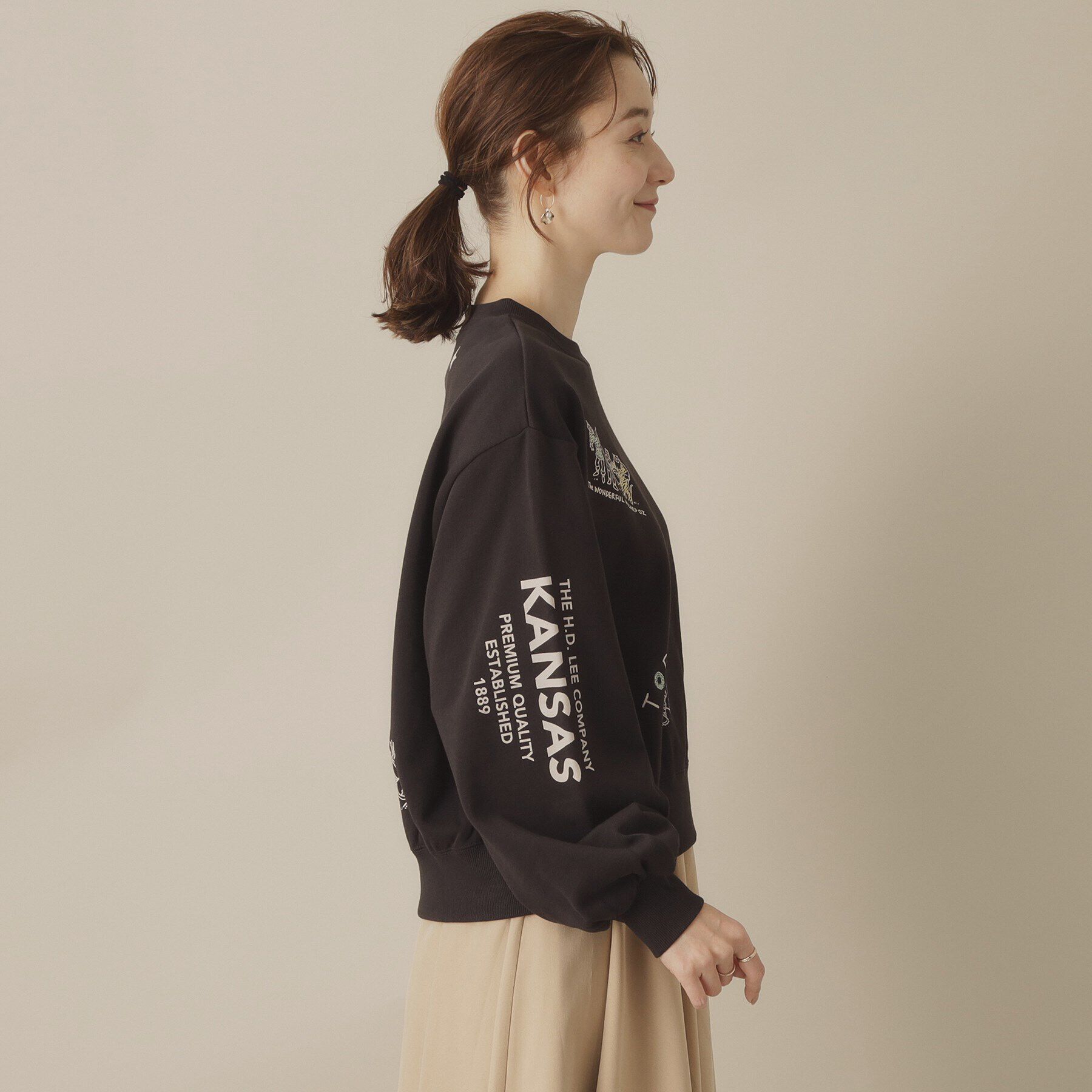 ITS&rsquo;DEMO「Leeエンブロイダリースウェット【洗濯機OK】」|パーカー|