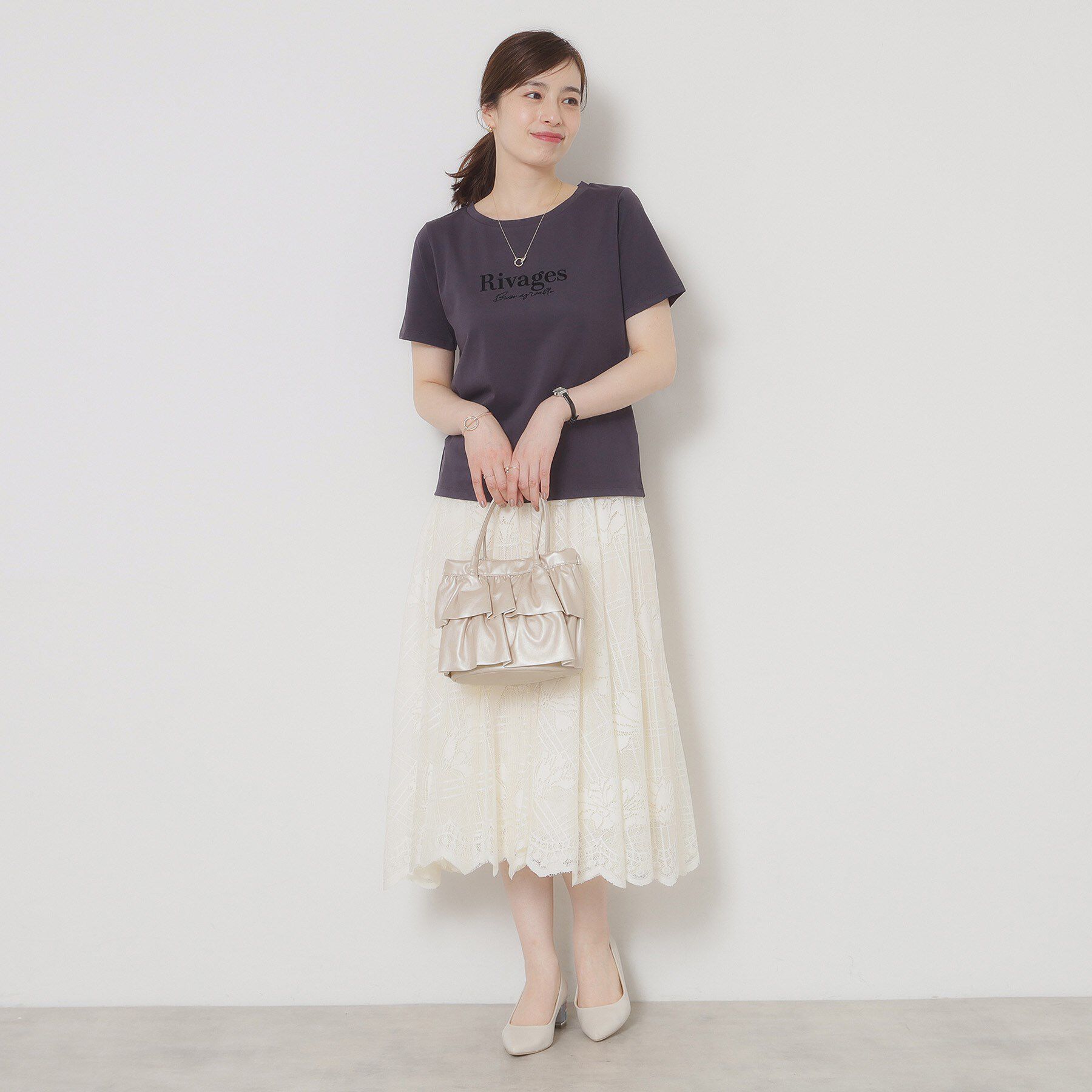 ITS&rsquo;DEMO「ラッフルミディトート」|ハンドバッグ|