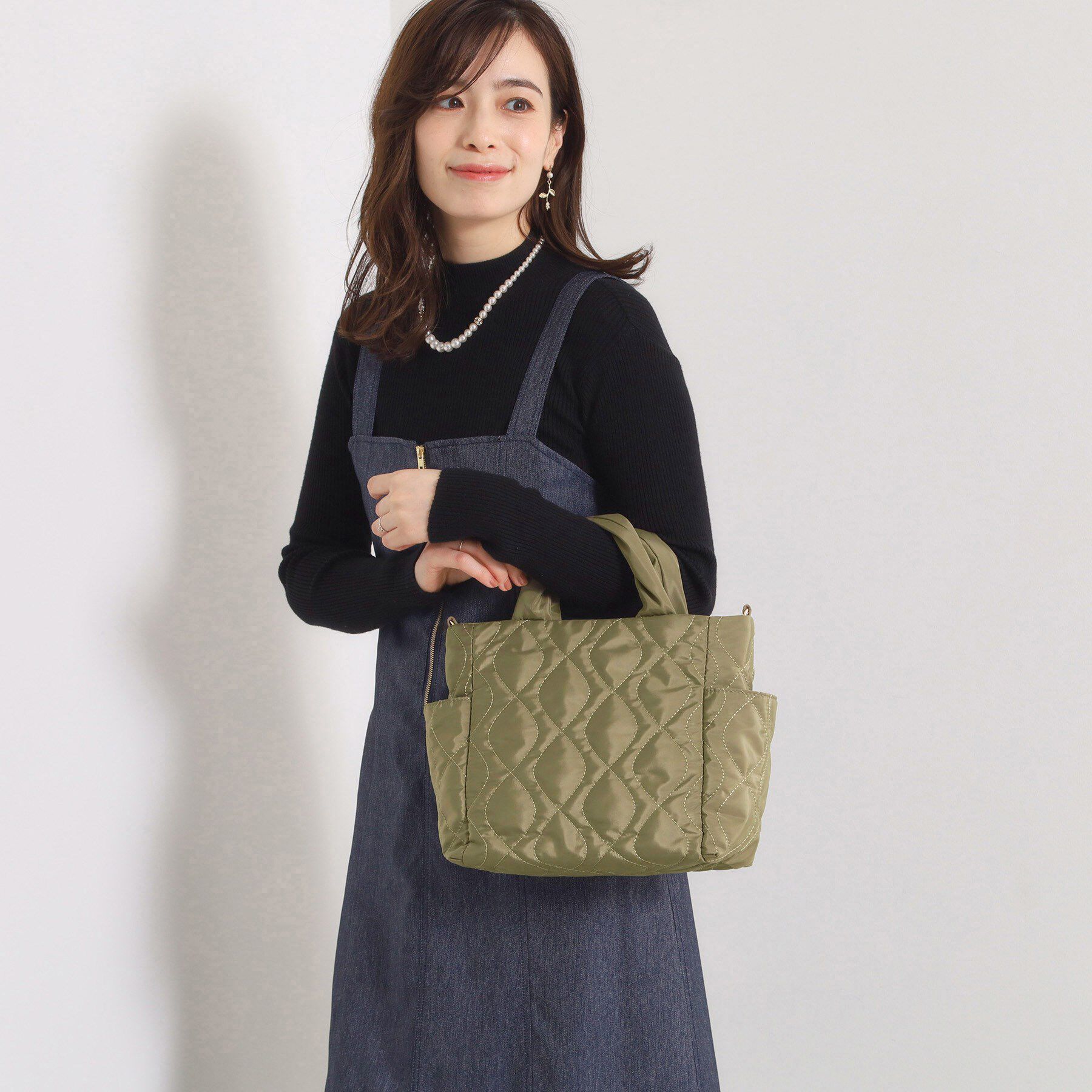 ITS&rsquo;DEMO「【7ポケット】キルト2WAYトート」|トートバッグ|