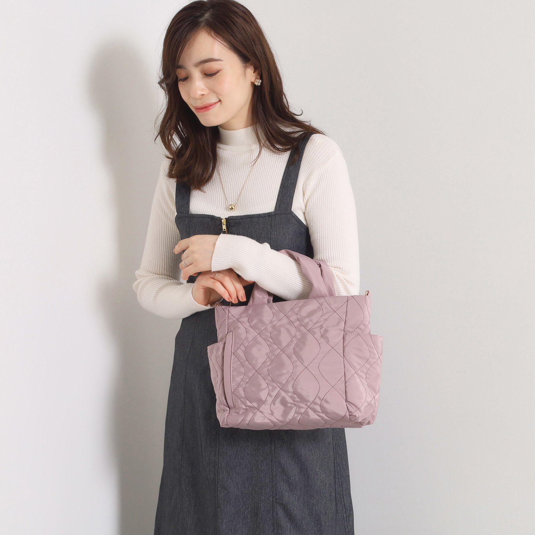 ITS&rsquo;DEMO「【7ポケット】キルト2WAYトート」|トートバッグ|