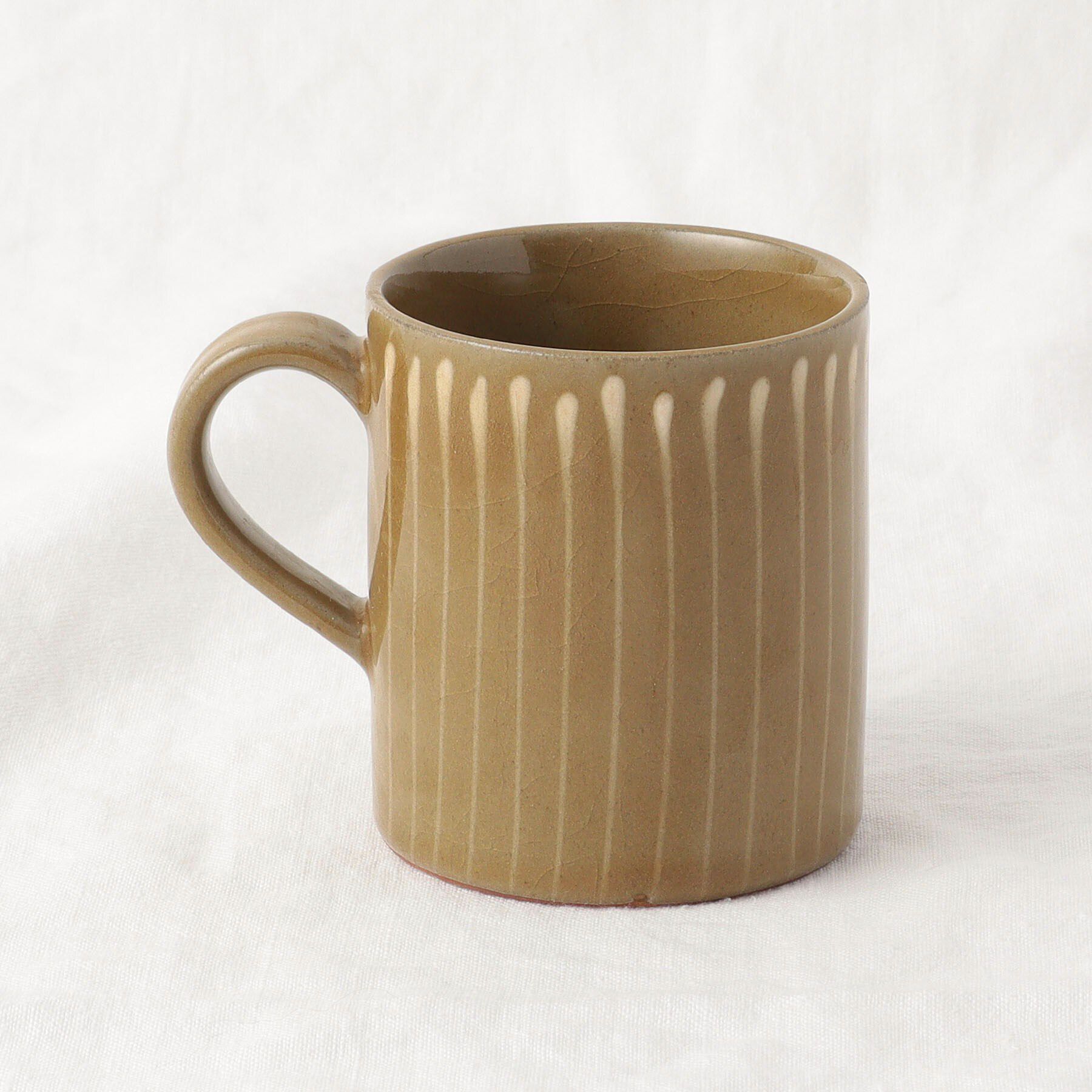 212 KITCHEN STORE「◆イッチンストライプマグ ブラウン」|グラス・マグカップ|