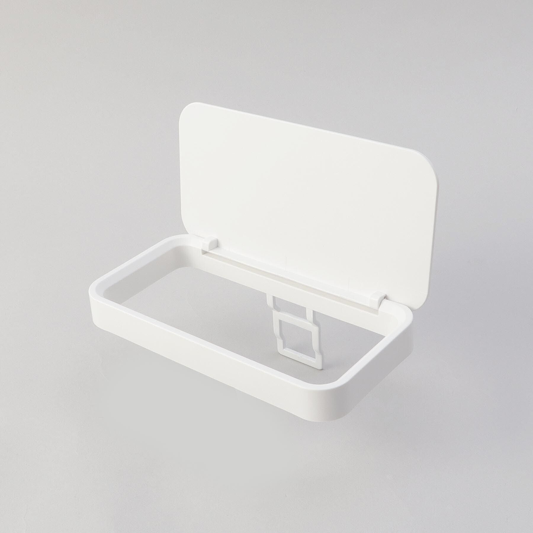 212 KITCHEN STORE「フィルムフック蓋付きポリ袋ホルダー WH 山崎実業 ＜tower タワー＞」|食器・キッチングッズ|