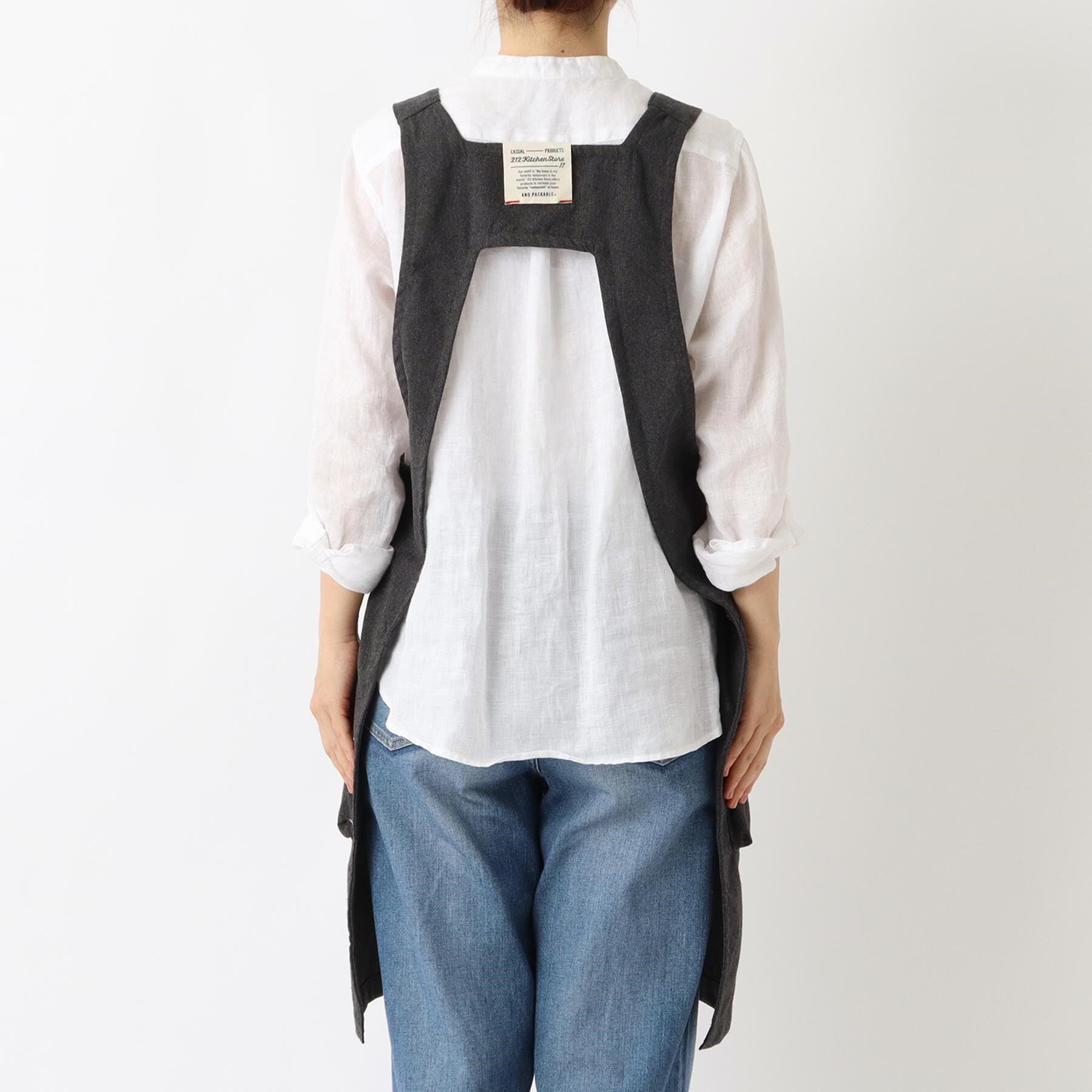 212 KITCHEN STORE「エプロン レガッタリサイクルコットン チャコール」|食器・キッチングッズ|