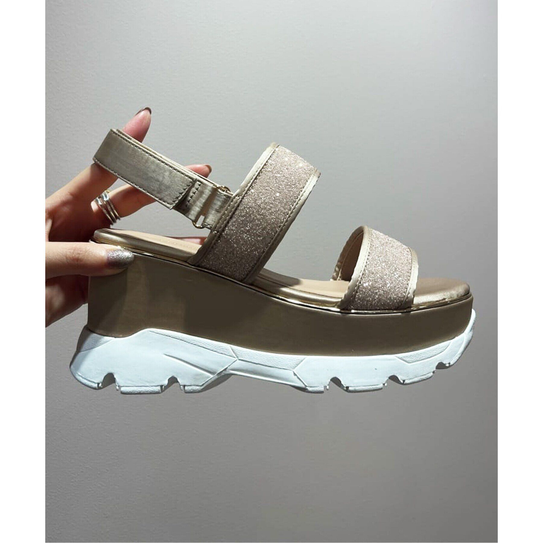 ESPERANZA「キラキラ厚底スポサン 24SS」|サンダル|