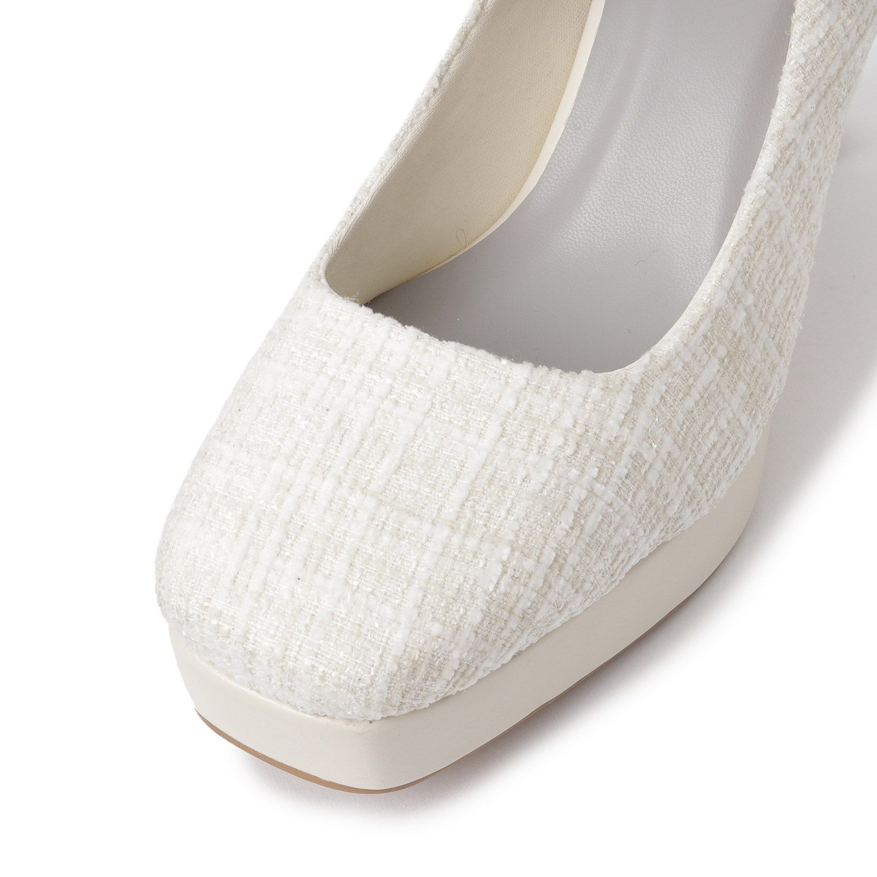 ESPERANZA「スクエアトゥプラットフォームパンプス 結婚式二次会 パーティー24SS」|パンプス|