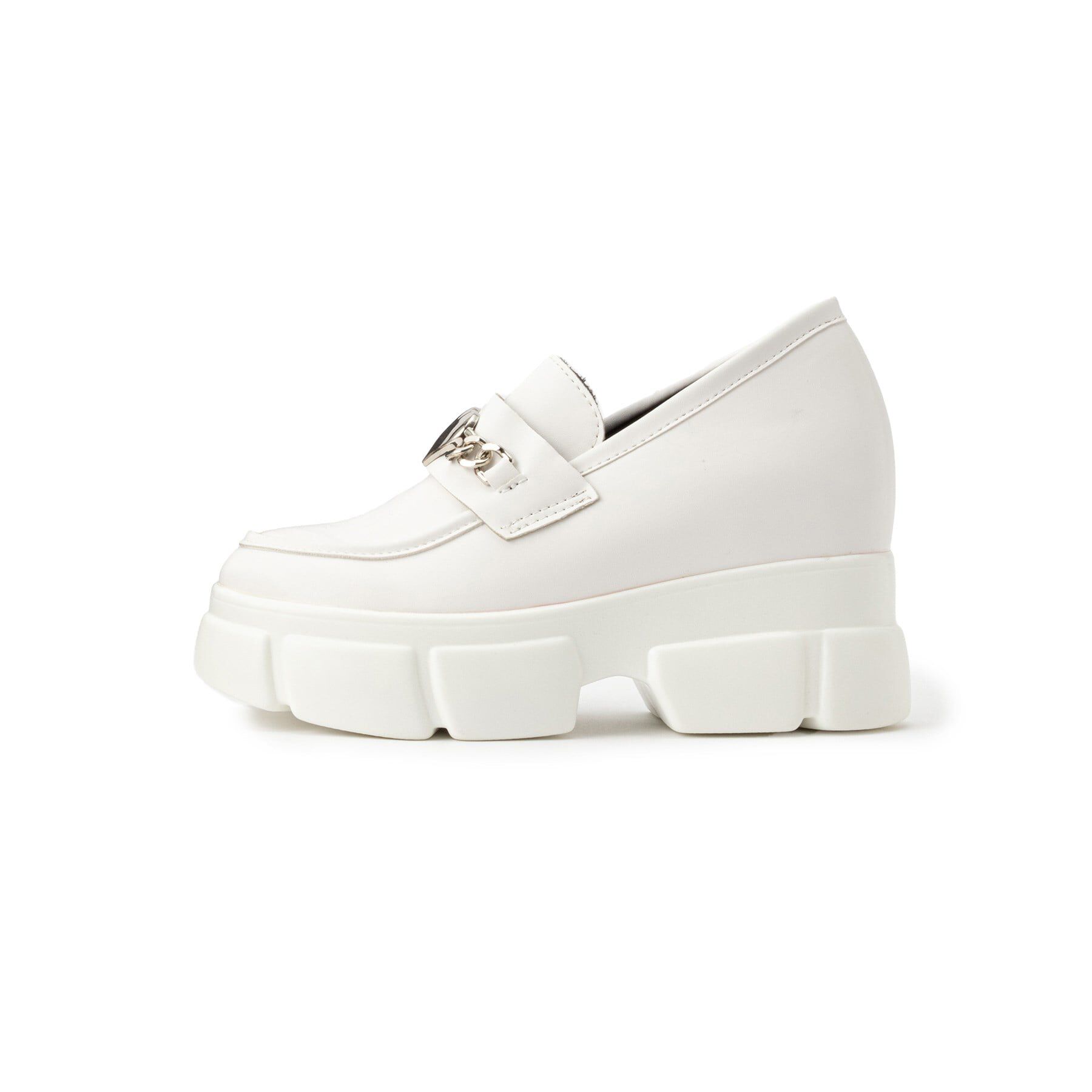 csT&P「厚底ハートチャーム付きローファーパンプス」|パンプス|