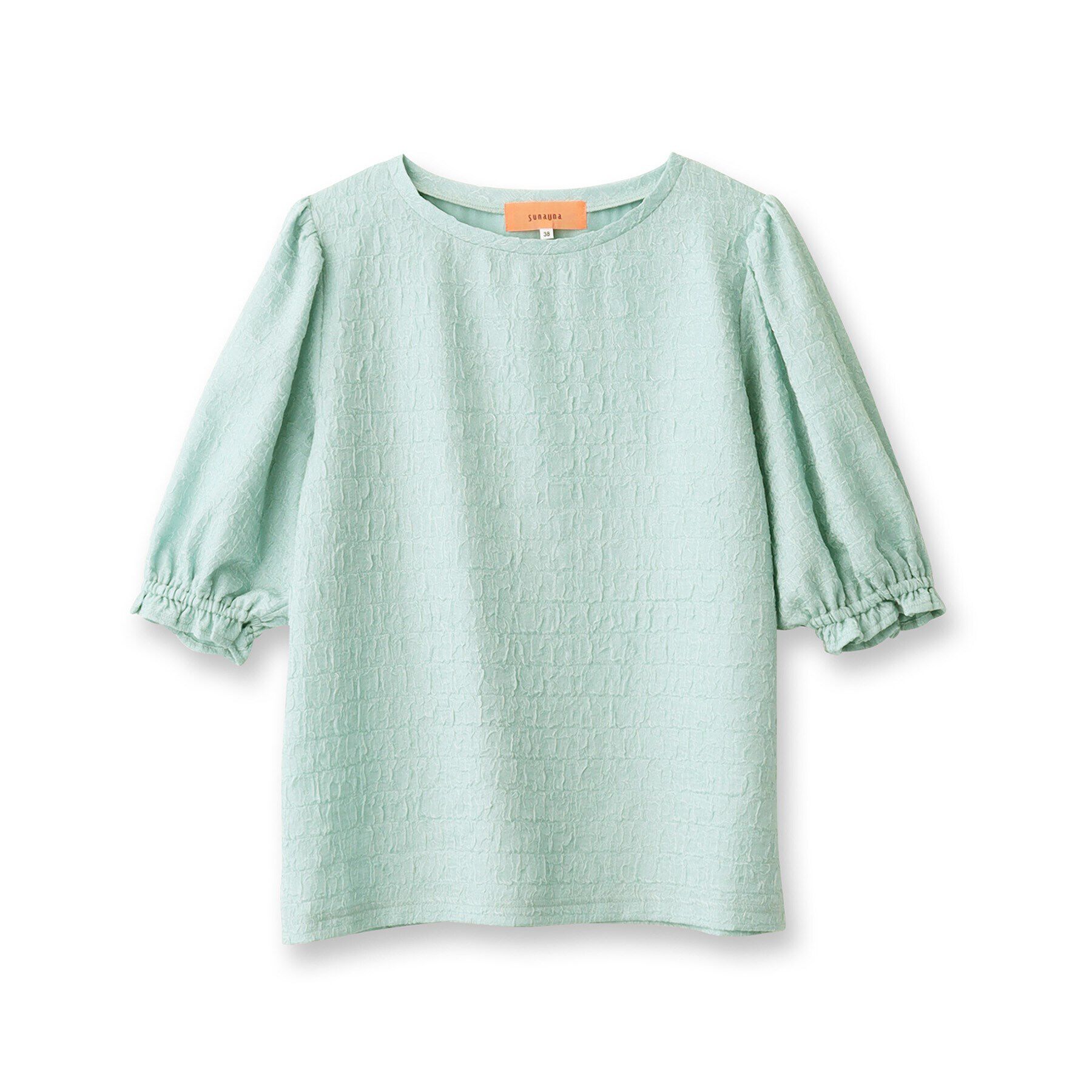 SunaUna「【パフスリーブ／袖口ゴム】ジャカードプルオーバー」|Tシャツ・カットソー|