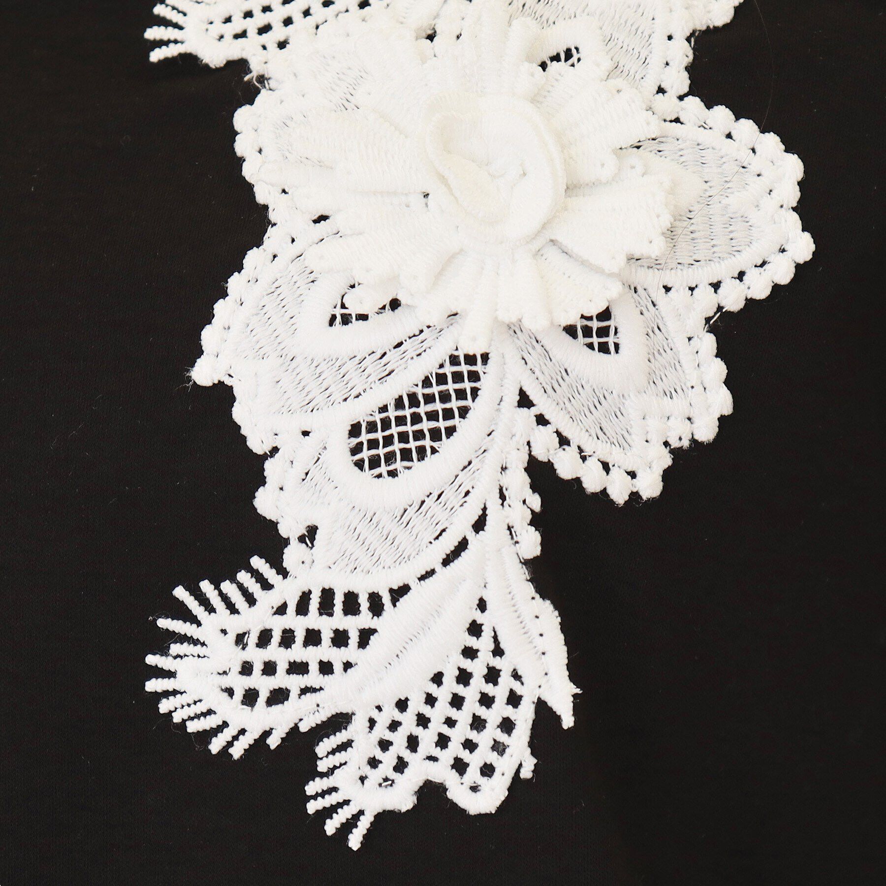 SunaUna「【新色ネイビー追加／チャイナカラー】5分袖カットソー」|Tシャツ・カットソー|