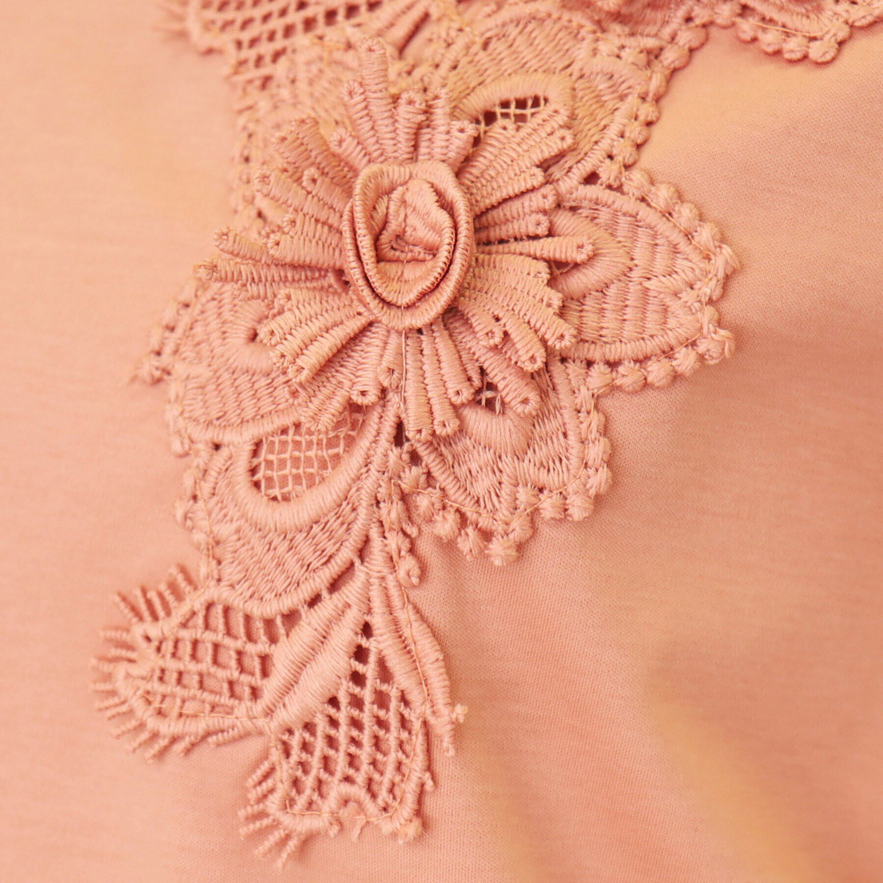 SunaUna「【新色ネイビー追加／チャイナカラー】5分袖カットソー」|Tシャツ・カットソー|